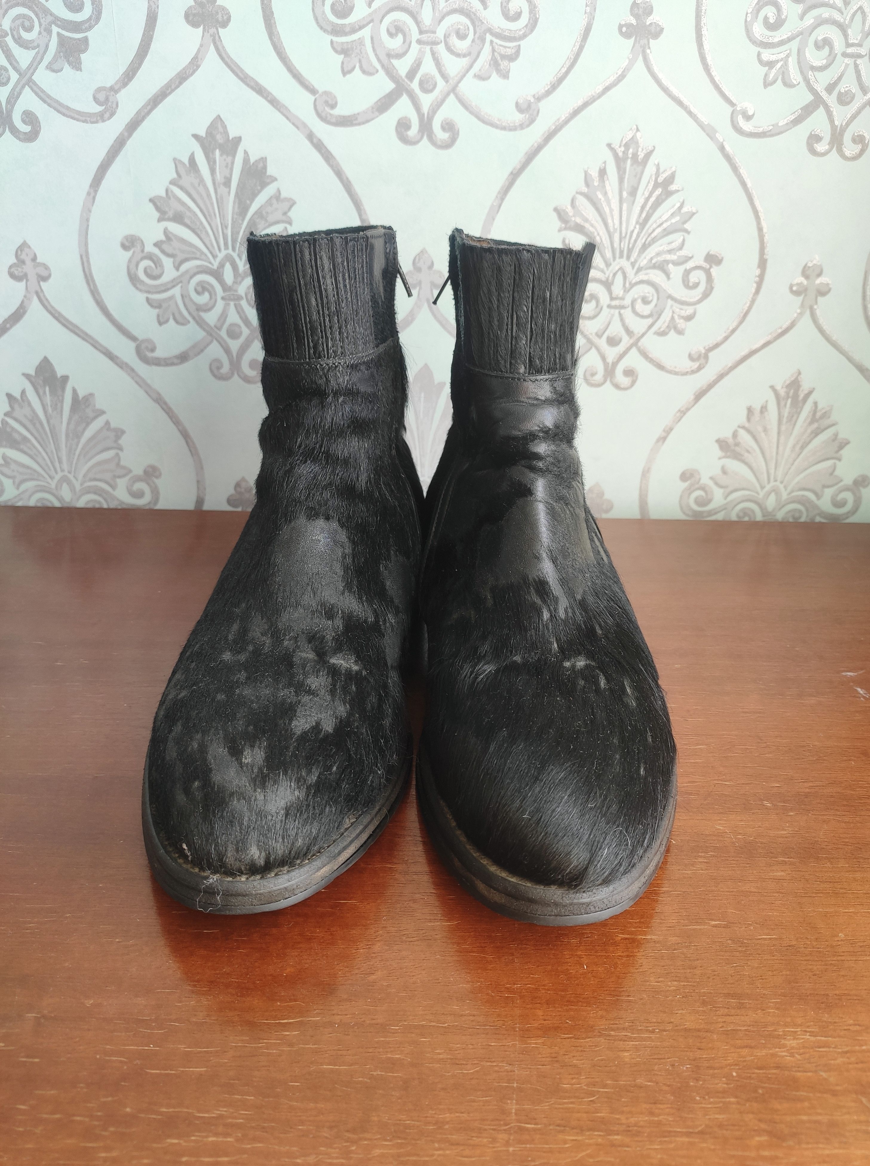 Jean Baptiste Rautureau Horse leather boots.Like Saint Laurent or Celine Size US 9 / EU 42 - 3 Thumbnail
