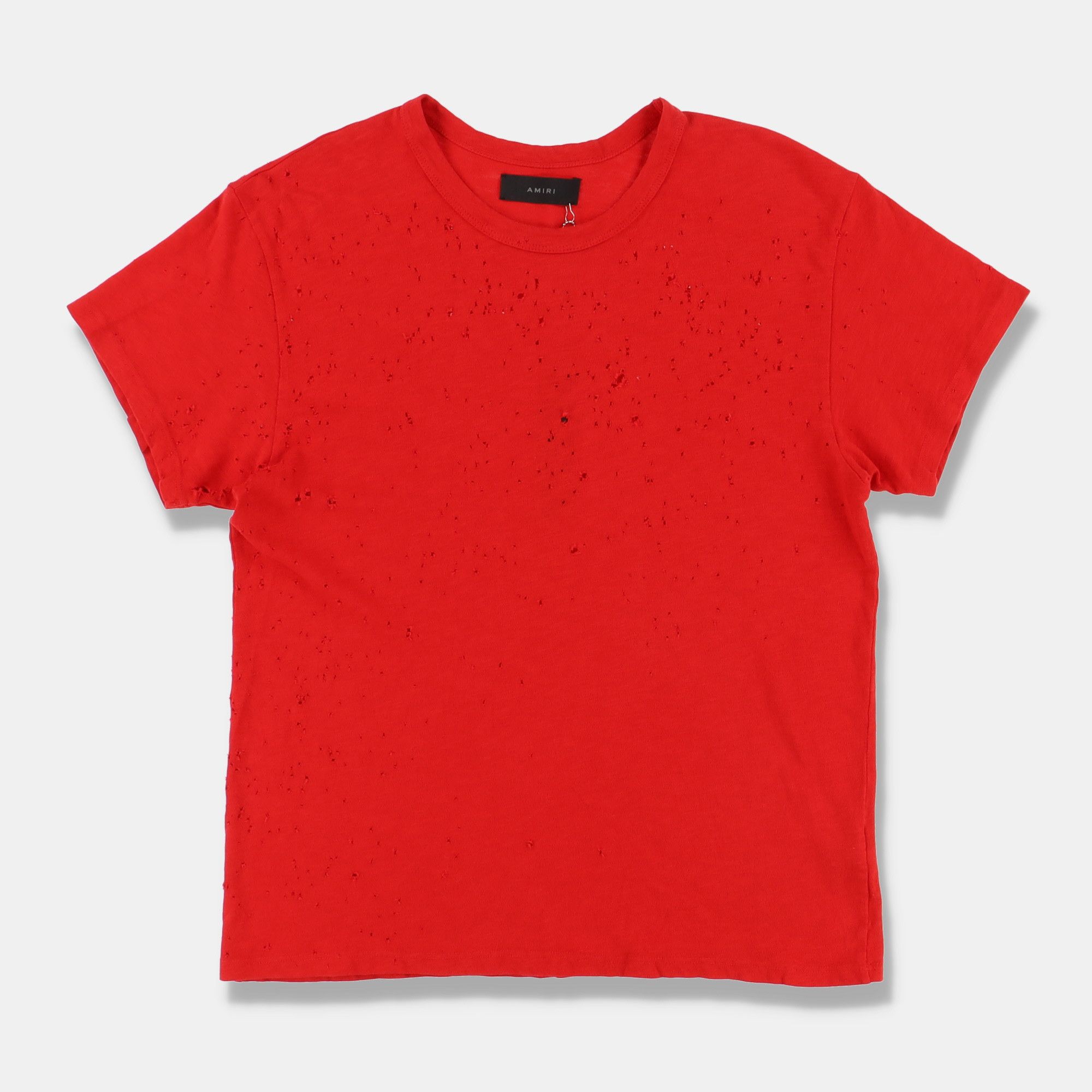 Amiri Red Shotgun Distressed T-Shirt Size US S / EU 44-46 / 1 - 1 Thumbnail