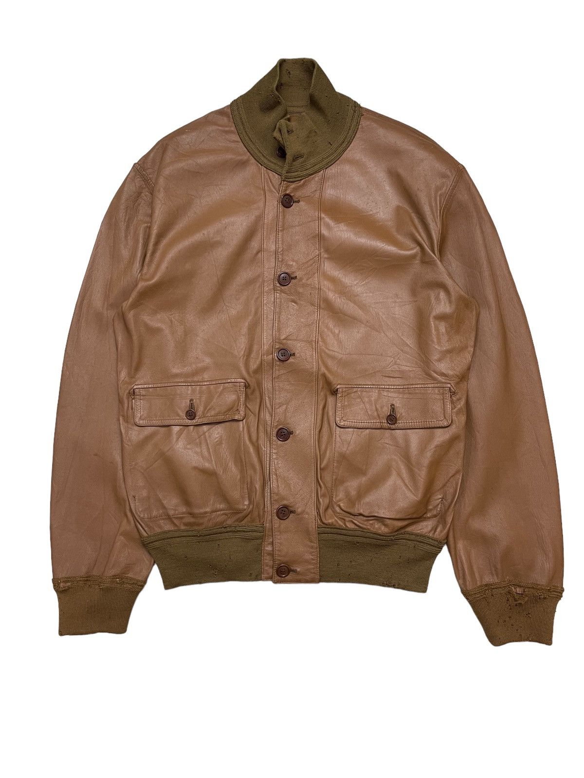 Vintage 70s Schiatti Deer Leather Reversible Jacket Size US L / EU 52-54 / 3 - 6 Thumbnail