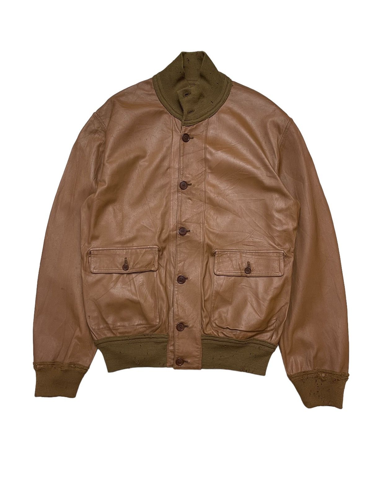 Vintage 70s Schiatti Deer Leather Reversible Jacket Size US L / EU 52-54 / 3 - 2 Thumbnail