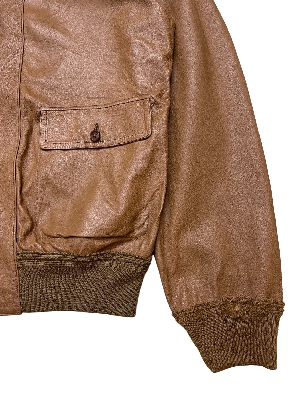 Vintage 70s Schiatti Deer Leather Reversible Jacket Size US L / EU 52-54 / 3 - 8 Thumbnail