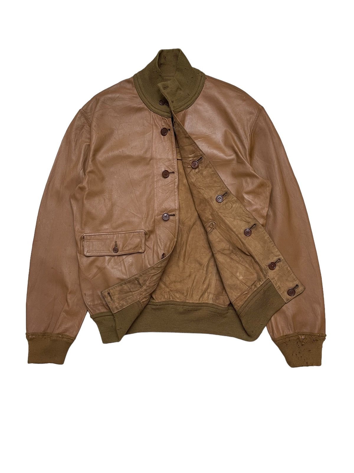 Vintage 70s Schiatti Deer Leather Reversible Jacket Size US L / EU 52-54 / 3 - 5 Thumbnail