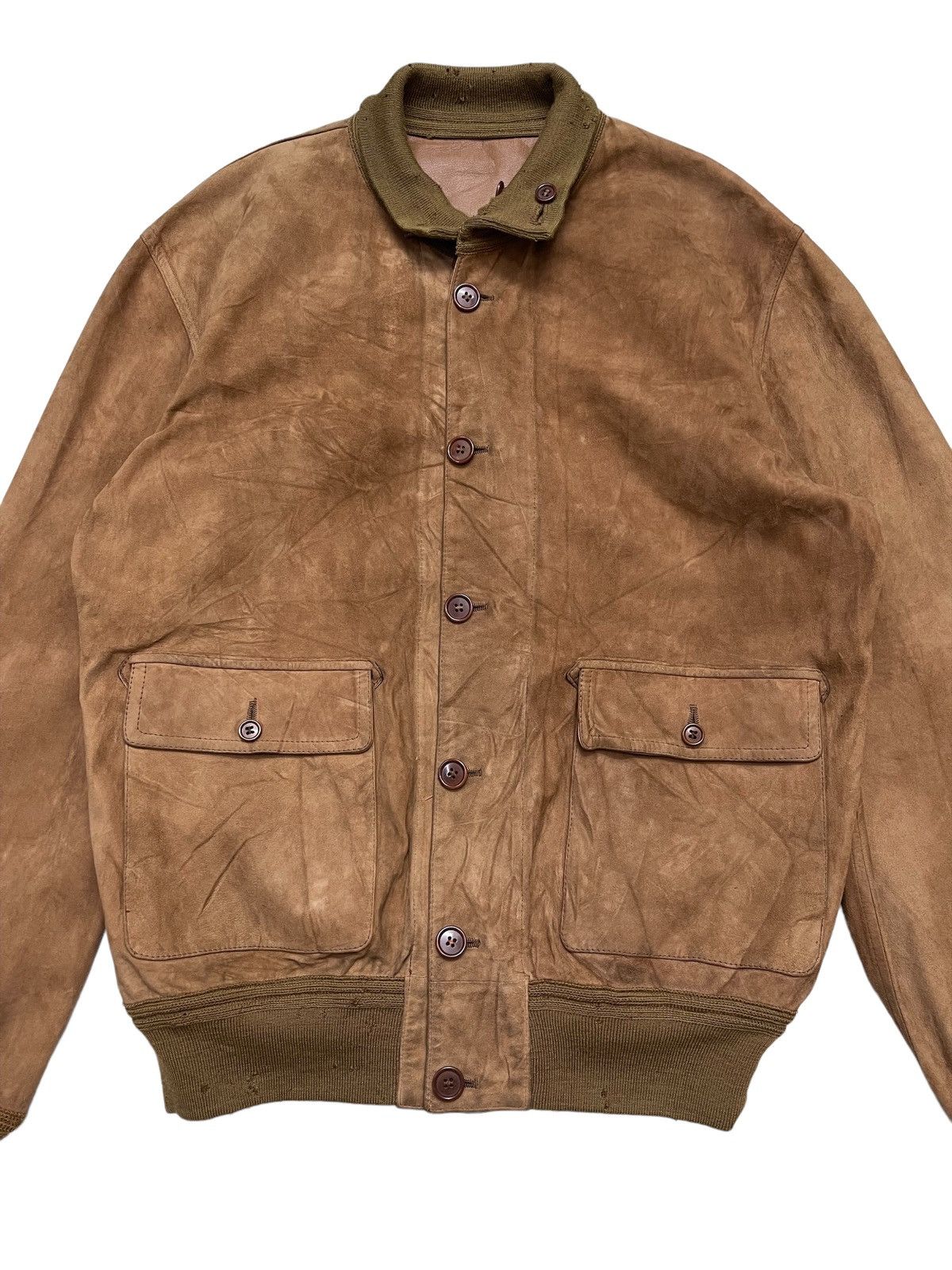 Vintage 70s Schiatti Deer Leather Reversible Jacket Size US L / EU 52-54 / 3 - 14 Thumbnail