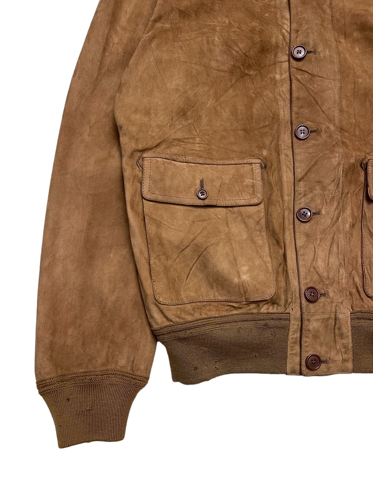 Vintage 70s Schiatti Deer Leather Reversible Jacket Size US L / EU 52-54 / 3 - 16 Thumbnail