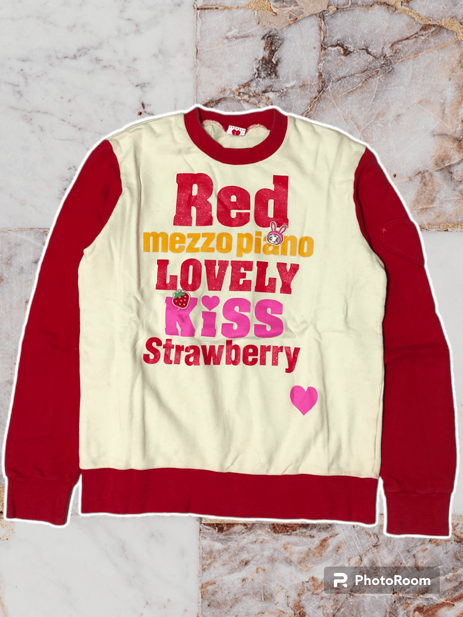 ❤️CUTE VINTAGE❤️ 2000's MEZZO PIANO CUTE GRAPHIC SWEATER