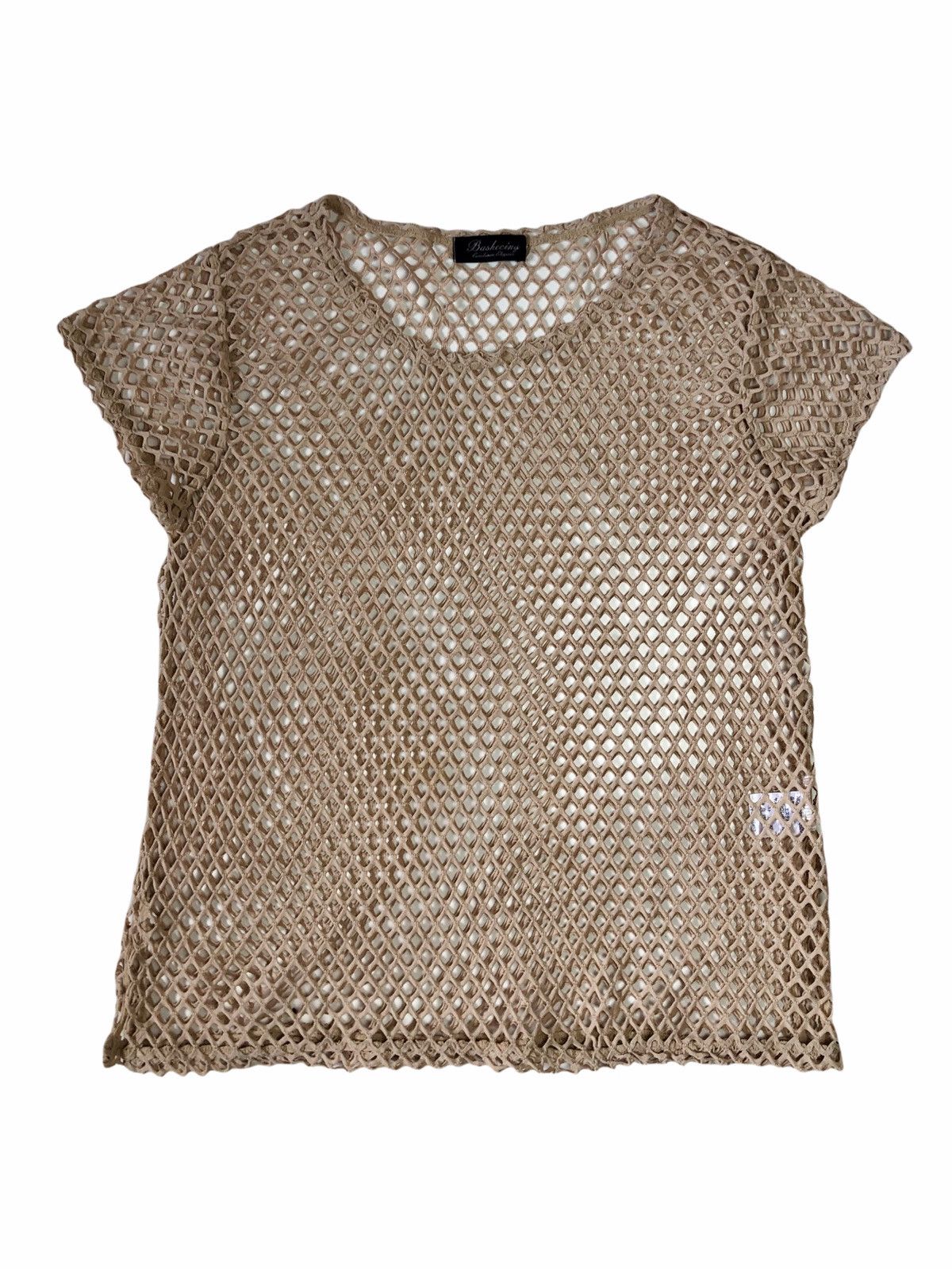 Other 🛒SENDOFFERS🛒1990s Basechiny - Knitted Fishnet Top Size US M / EU 48-50 / 2 - 1 Thumbnail