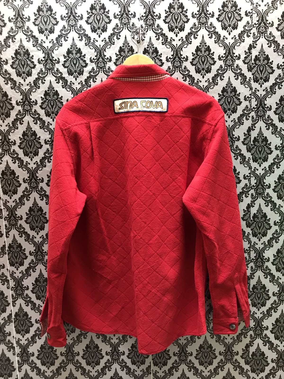Japanese Brand SINA COVA LUPO DI MARE FLEECE BUTTON SHIRT MADE IN JAPAN Size US L / EU 52-54 / 3 - 6 Thumbnail