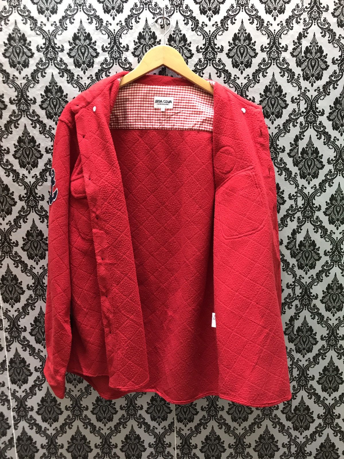 Japanese Brand SINA COVA LUPO DI MARE FLEECE BUTTON SHIRT MADE IN JAPAN Size US L / EU 52-54 / 3 - 5 Thumbnail