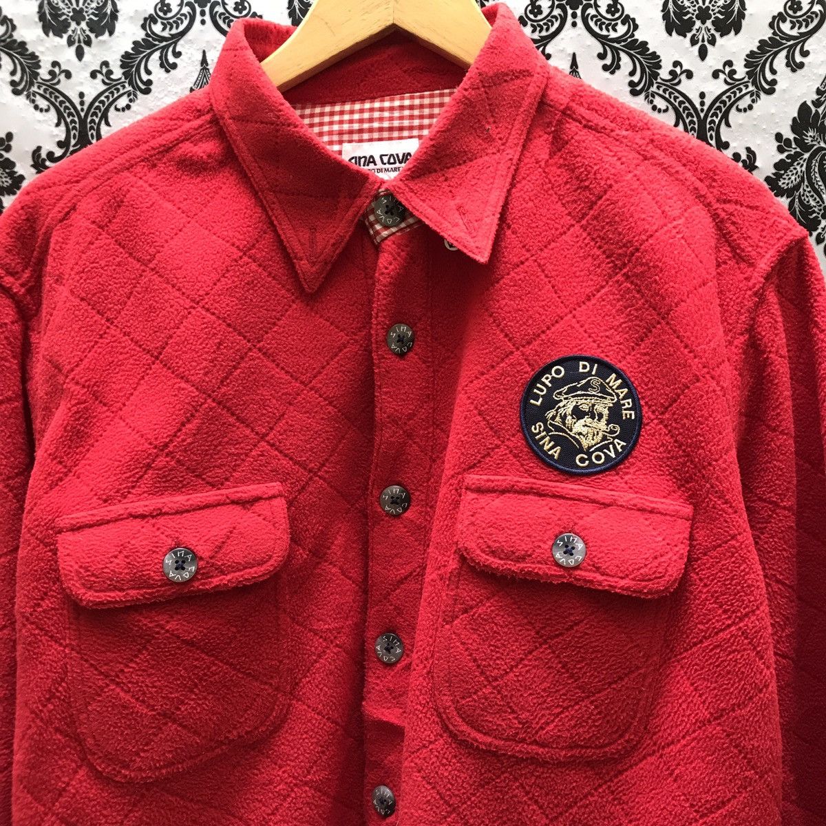 Japanese Brand SINA COVA LUPO DI MARE FLEECE BUTTON SHIRT MADE IN JAPAN Size US L / EU 52-54 / 3 - 2 Thumbnail
