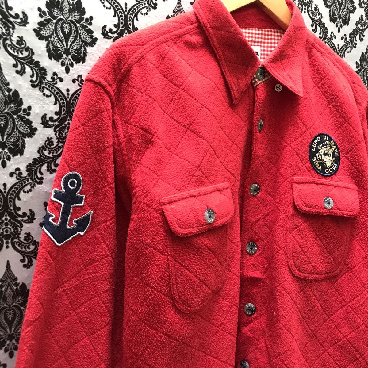 Japanese Brand SINA COVA LUPO DI MARE FLEECE BUTTON SHIRT MADE IN JAPAN Size US L / EU 52-54 / 3 - 3 Thumbnail
