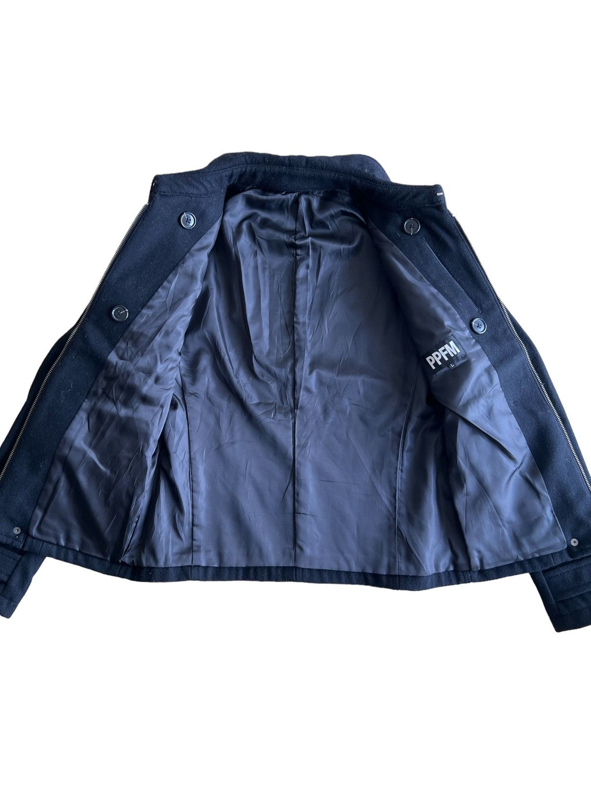 PPFM GRAIL🔥90s PPFM 🇯🇵 Repro Wool Blend Navy Officer Jacket Size US M / EU 48-50 / 2 - 5 Thumbnail