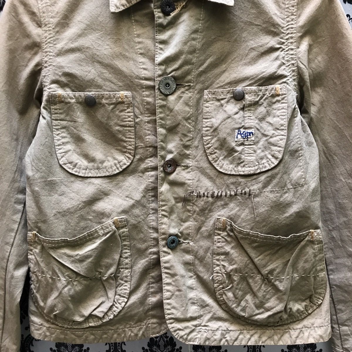 Japanese Brand ANTGAU JACKET CHORE NICE DESIGN Size US XS / EU 42 / 0 - 5 Thumbnail