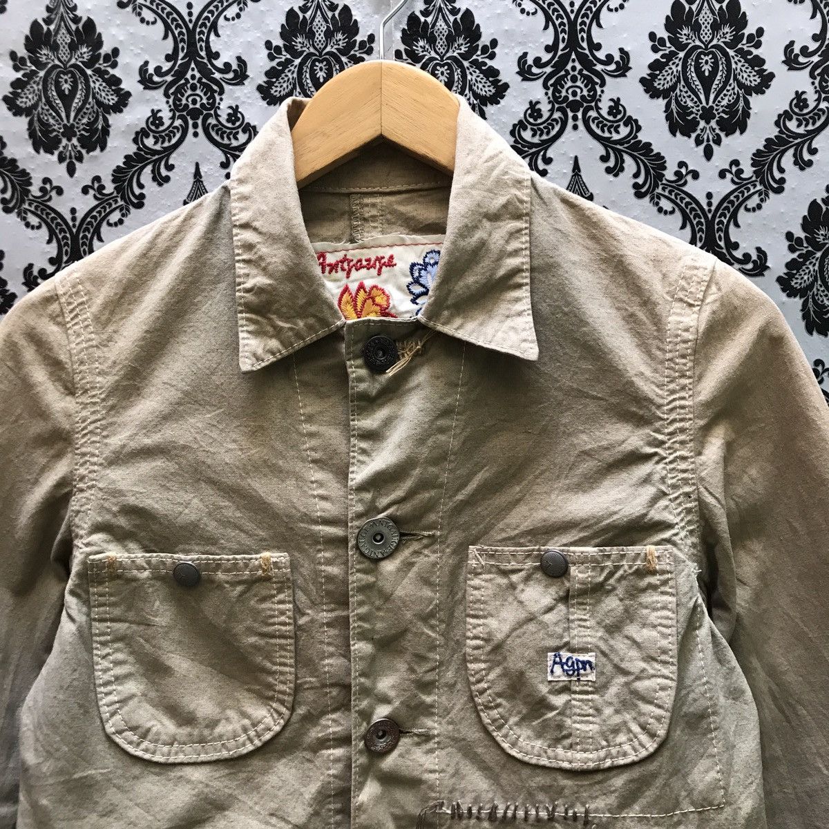 Japanese Brand ANTGAU JACKET CHORE NICE DESIGN Size US XS / EU 42 / 0 - 4 Thumbnail