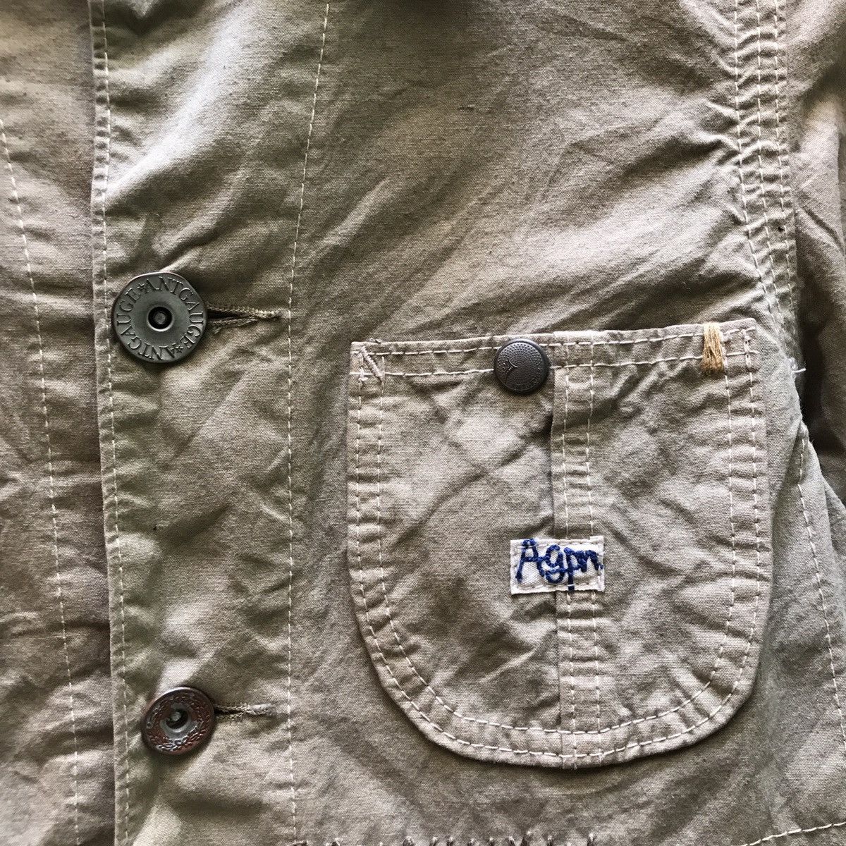 Japanese Brand ANTGAU JACKET CHORE NICE DESIGN Size US XS / EU 42 / 0 - 6 Thumbnail