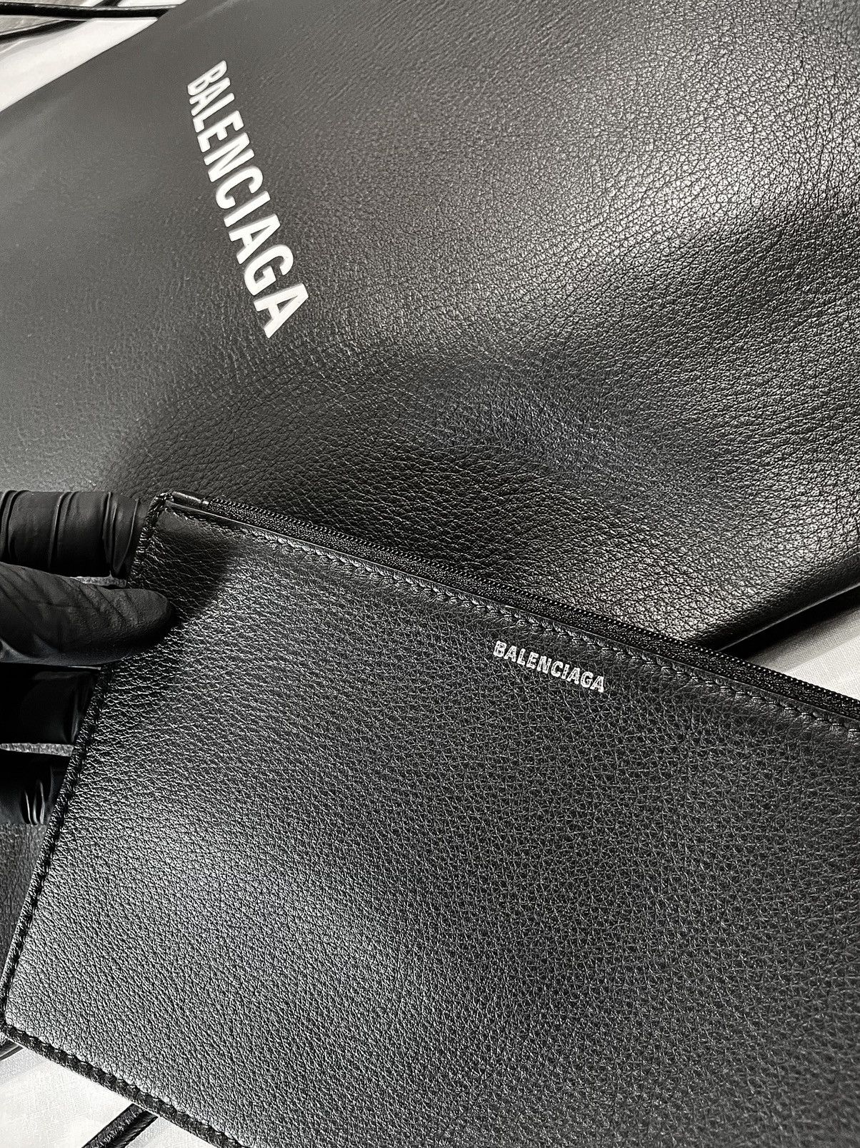 Balenciaga BALENCIAGA Leather Drawstring Backpack Bag Size ONE SIZE - 5 Thumbnail