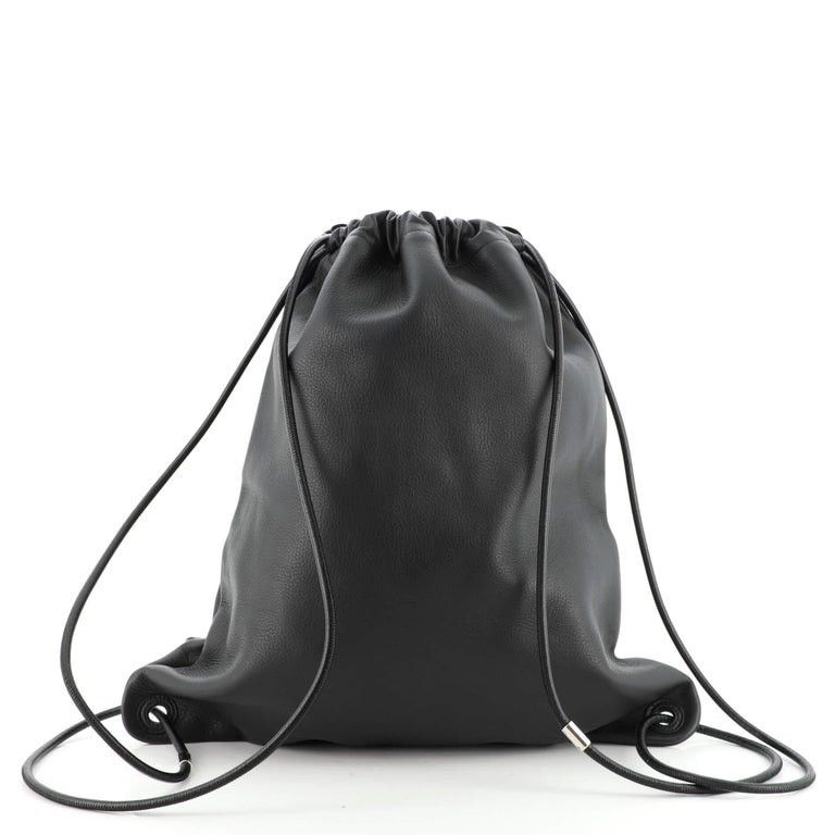 Balenciaga BALENCIAGA Leather Drawstring Backpack Bag Grailed