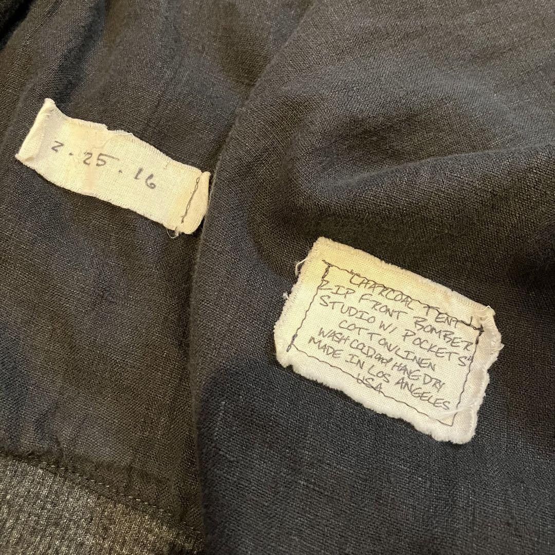 Greg Lauren Charcoal Tent zip front bomber Size US M / EU 48-50 / 2 - 9 Thumbnail