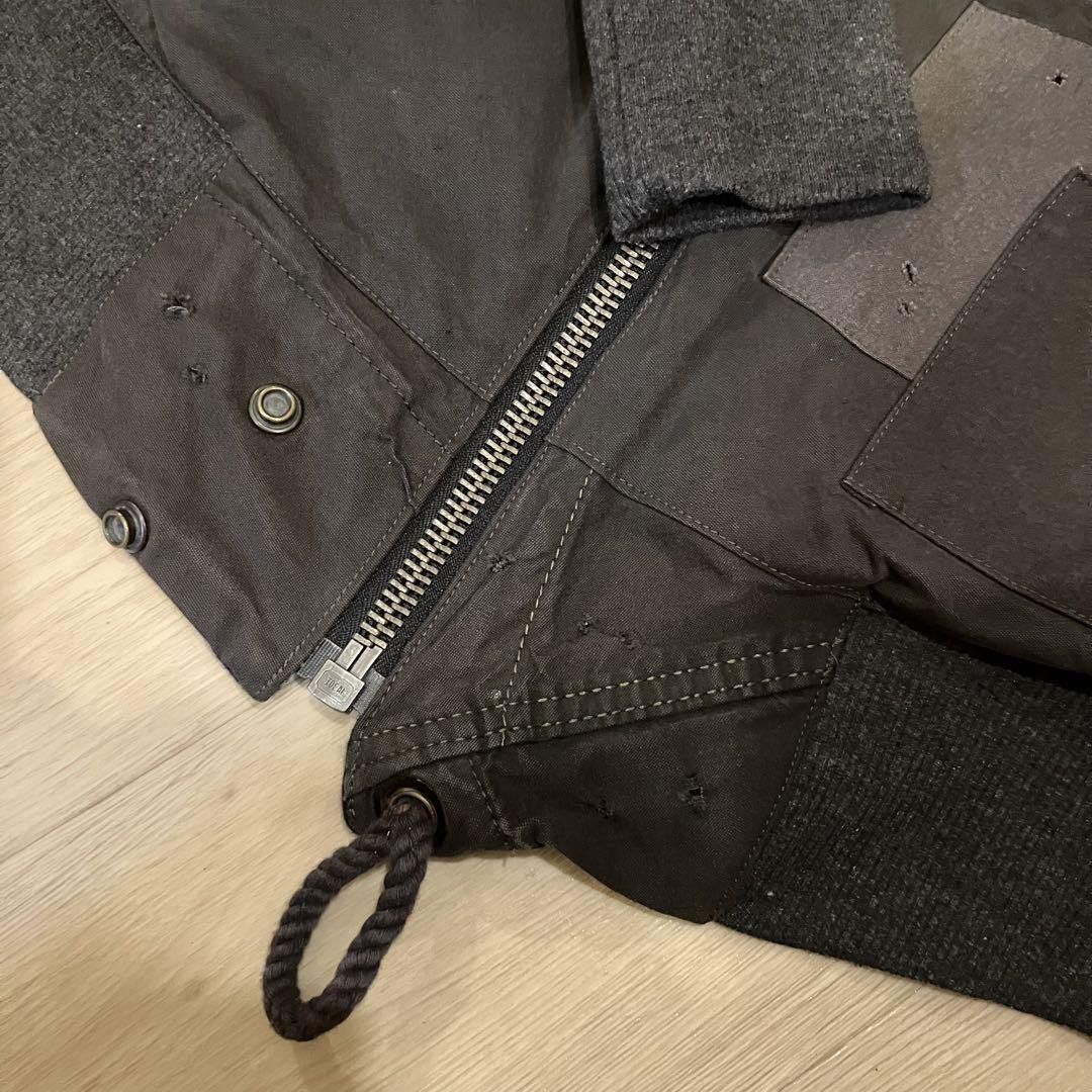 Greg Lauren Charcoal Tent zip front bomber Size US M / EU 48-50 / 2 - 6 Thumbnail