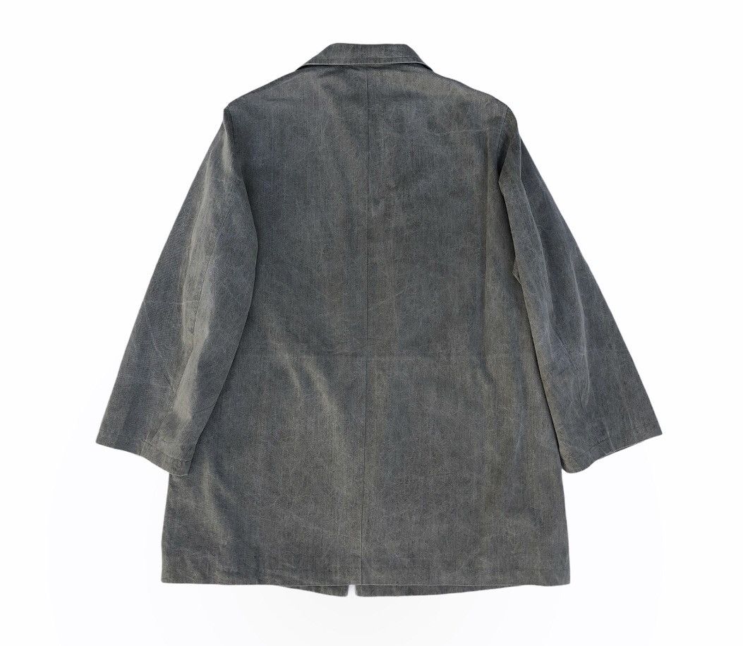 Yohji Yamamoto Y's For Men Waist String Cracked Grey Jacket Size US M / EU 48-50 / 2 - 14 Thumbnail