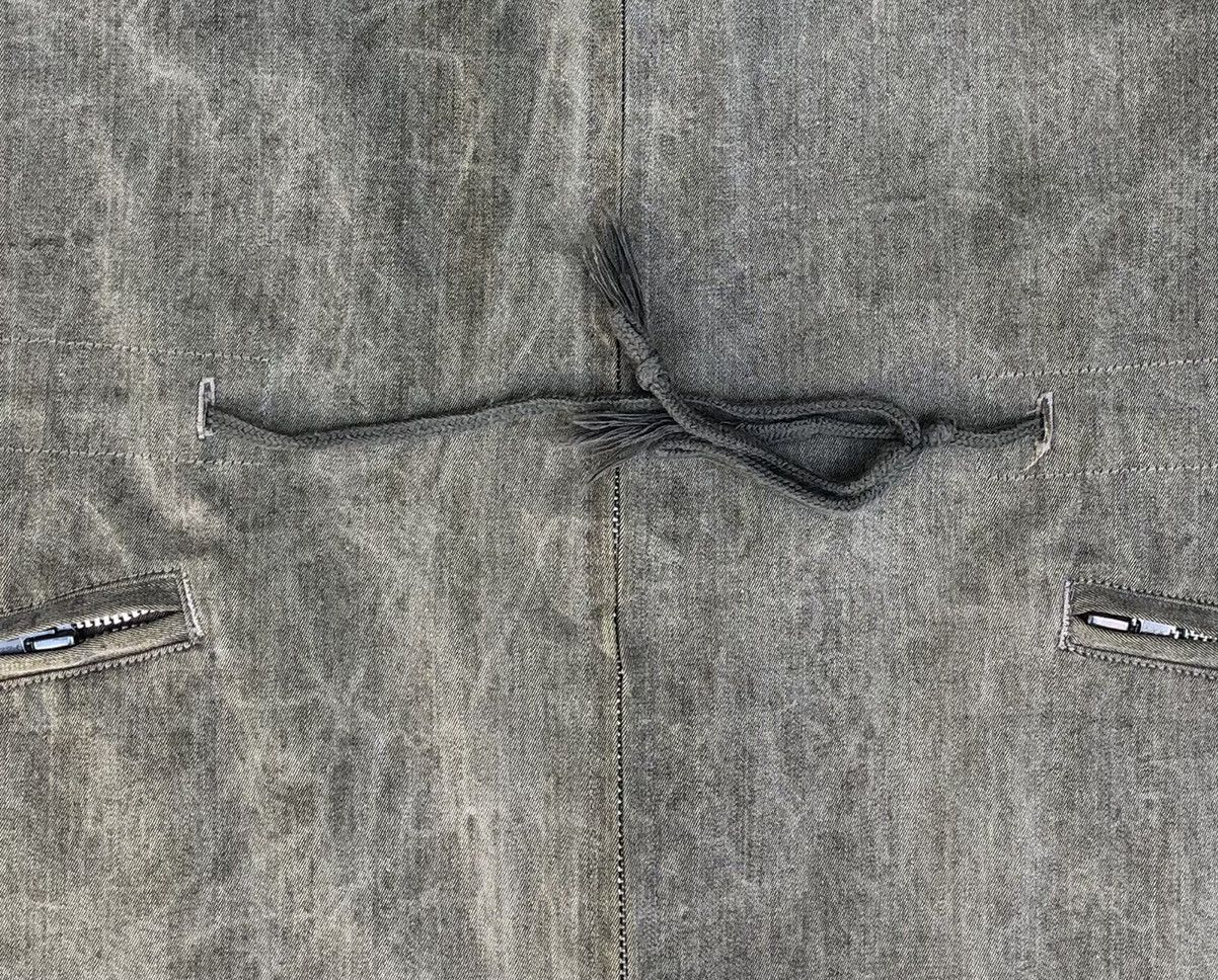 Yohji Yamamoto Y's For Men Waist String Cracked Grey Jacket Size US M / EU 48-50 / 2 - 7 Thumbnail