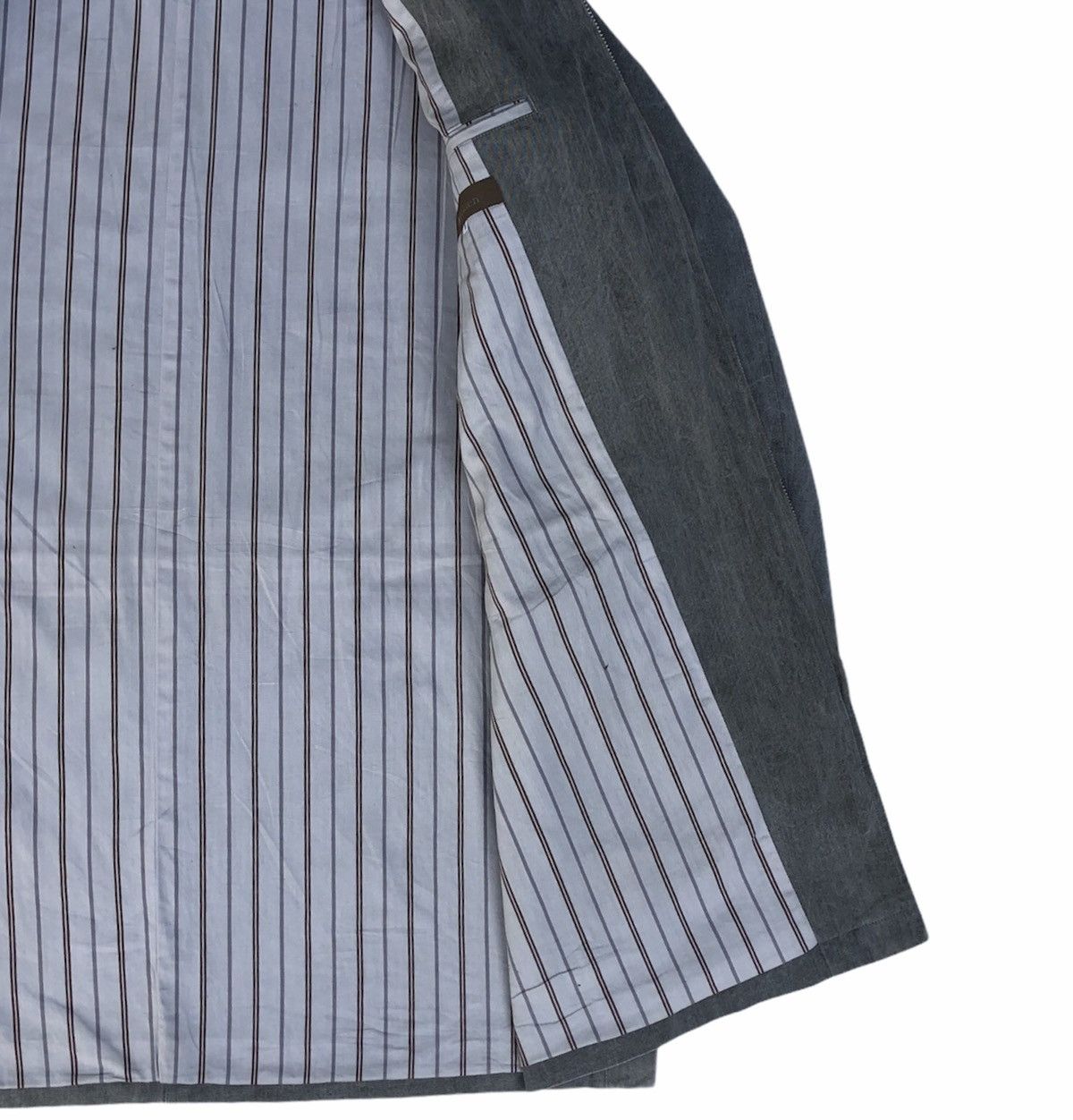 Yohji Yamamoto Y's For Men Waist String Cracked Grey Jacket Size US M / EU 48-50 / 2 - 12 Thumbnail