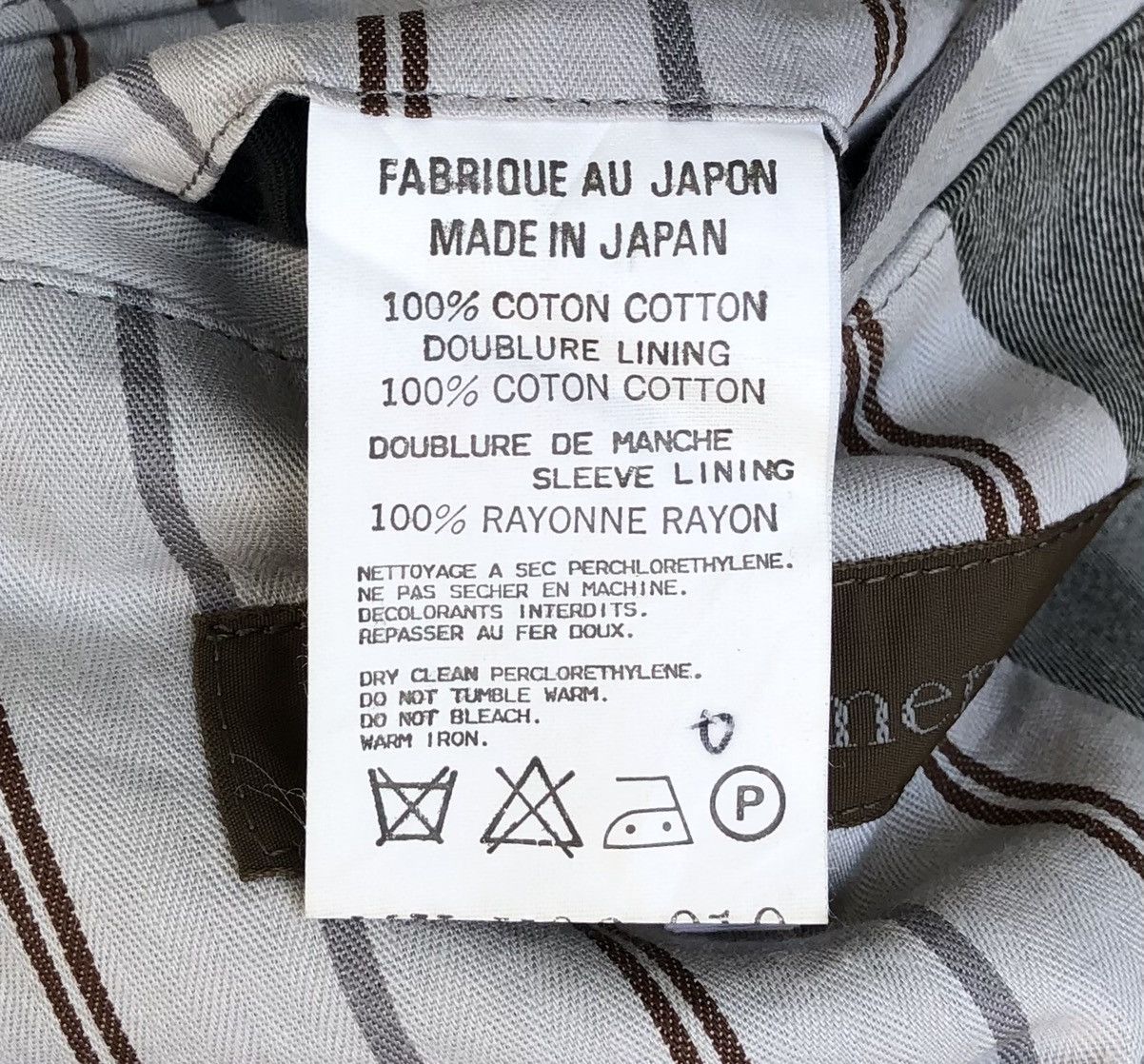 Yohji Yamamoto Y's For Men Waist String Cracked Grey Jacket Size US M / EU 48-50 / 2 - 9 Thumbnail