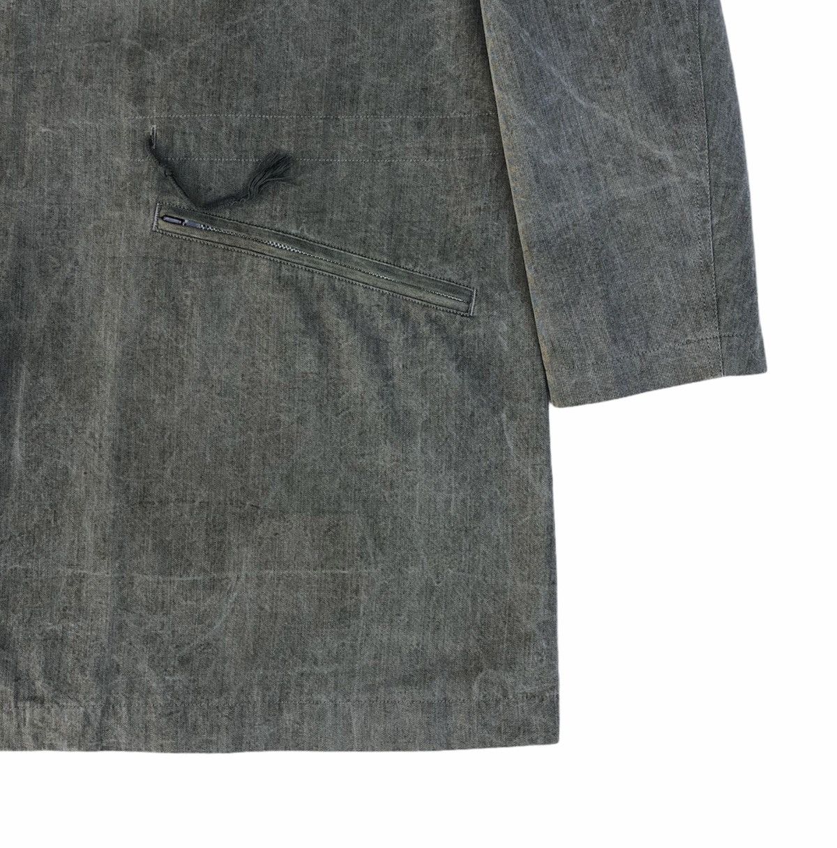 Yohji Yamamoto Y's For Men Waist String Cracked Grey Jacket Size US M / EU 48-50 / 2 - 5 Thumbnail