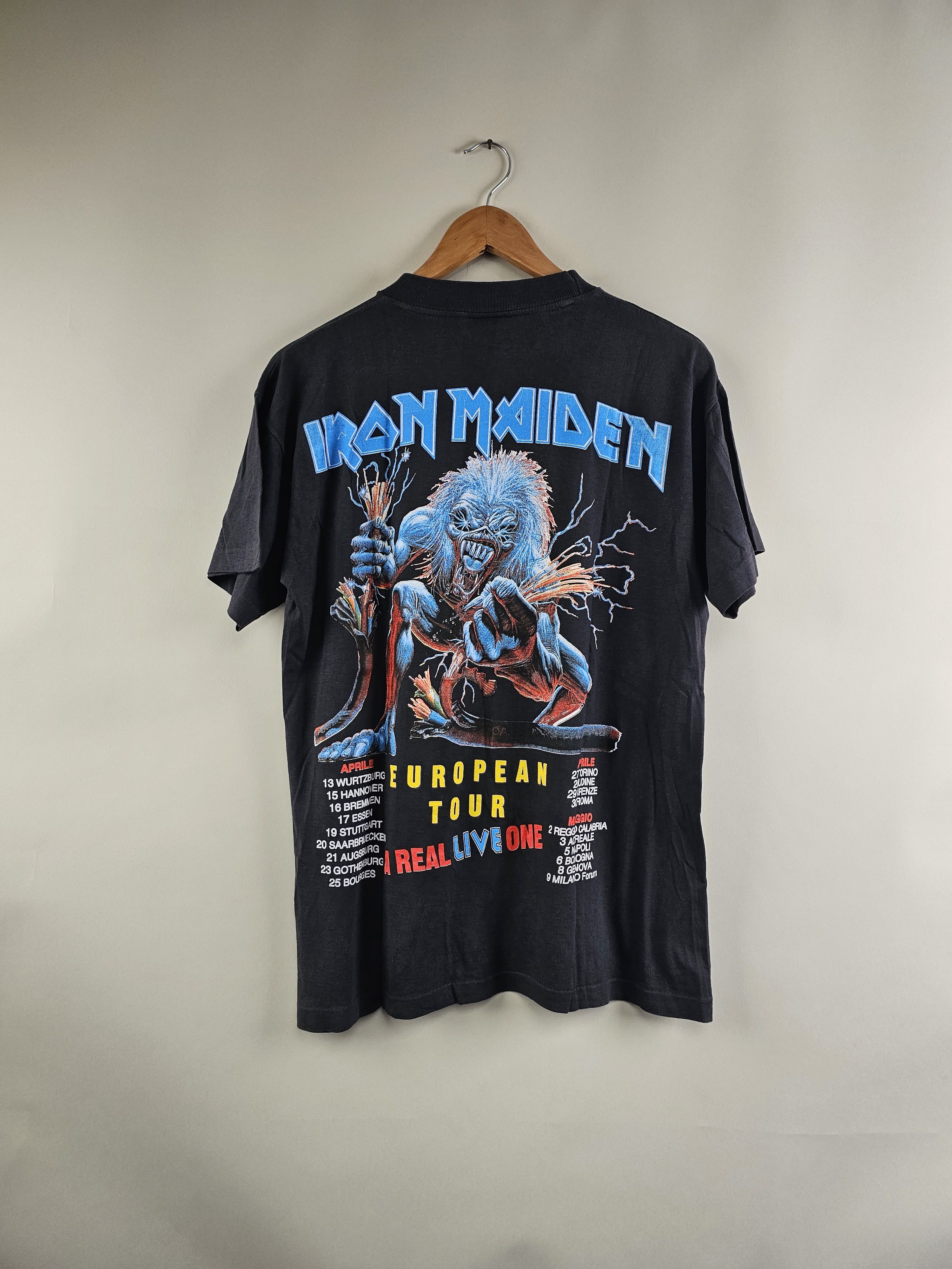 Band Tees × Iron Maiden × Vintage 1993 Iron Maiden A Real Live One Size US L / EU 52-54 / 3 - 5 Thumbnail