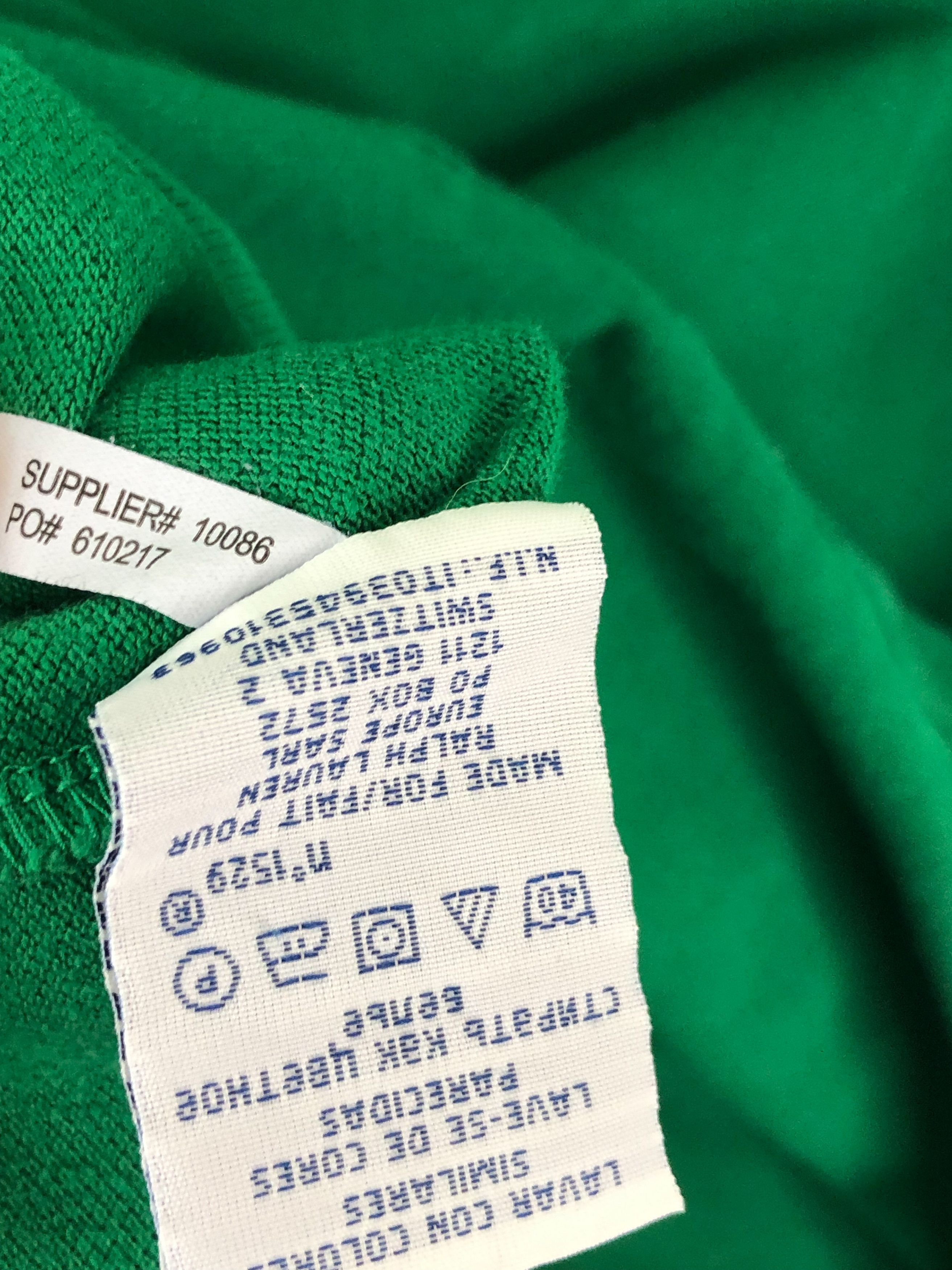 Polo Ralph Lauren Vintage POLO RALPH LAUREN Green Sweatshirt M227 Size US S / EU 44-46 / 1 - 6 Thumbnail
