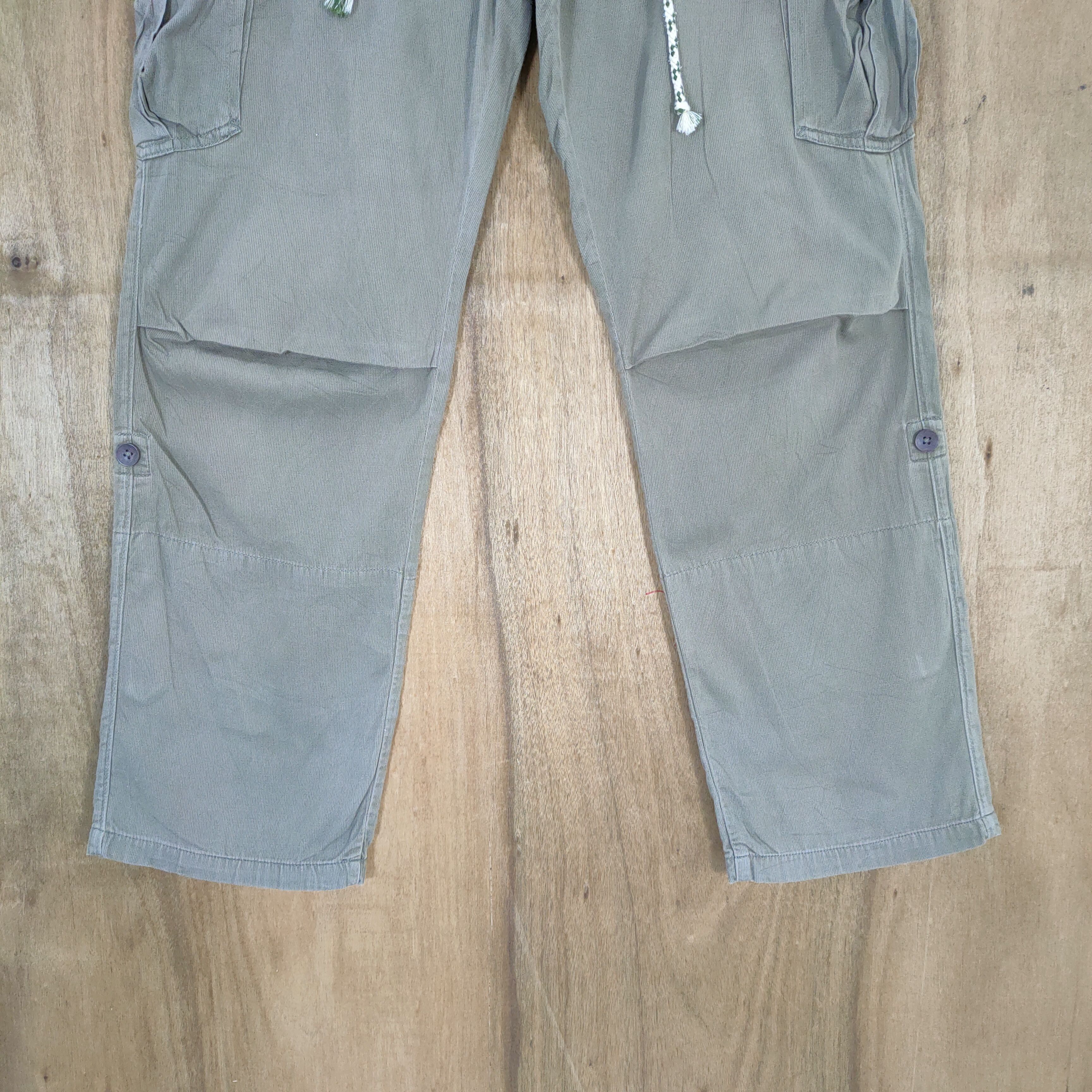 Japanese Brand × Vintage JAPANESE BRAND DRAWSTRING WAIST CARGO PANTS Size US 34 / EU 50 - 3 Thumbnail