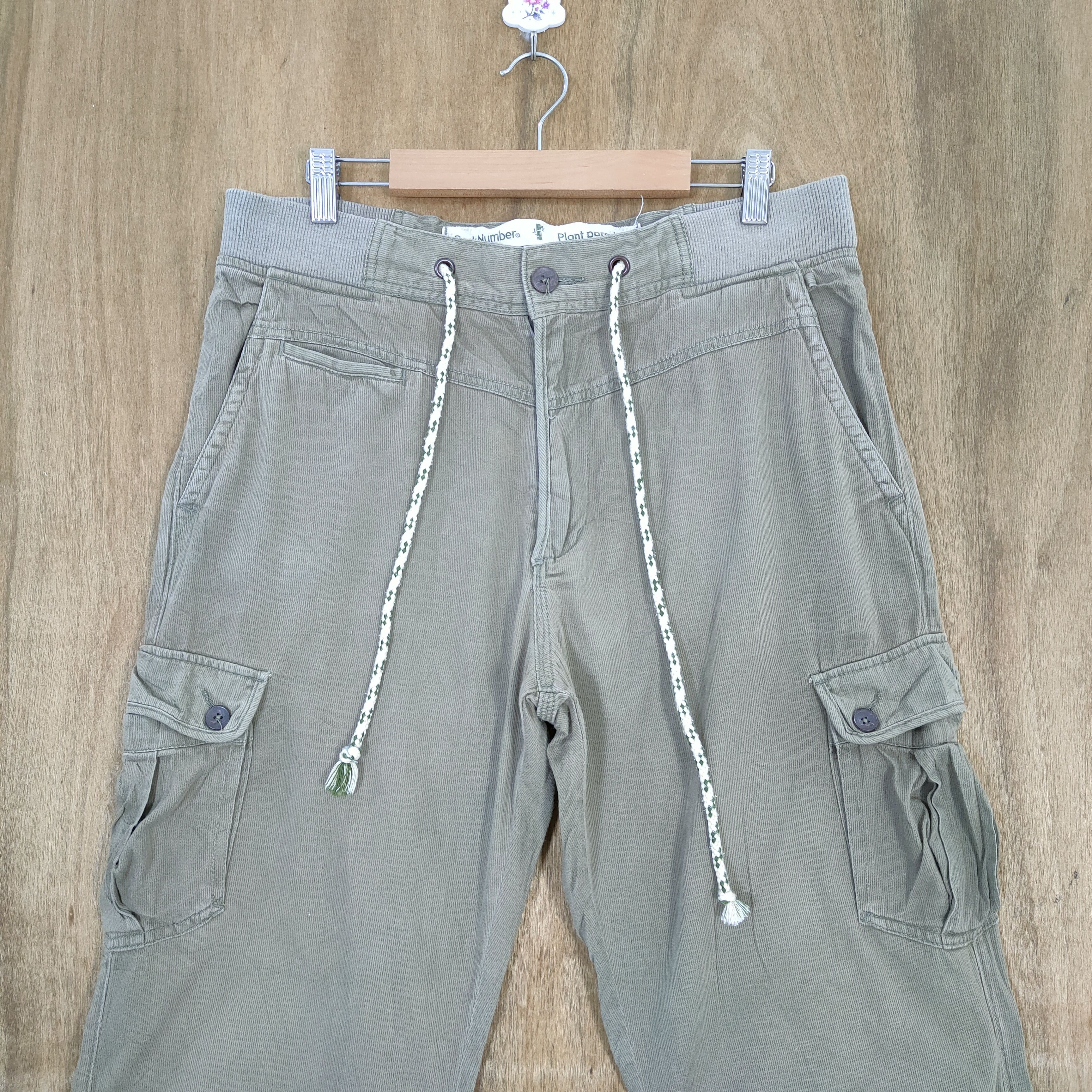 Japanese Brand × Vintage JAPANESE BRAND DRAWSTRING WAIST CARGO PANTS Size US 34 / EU 50 - 2 Thumbnail