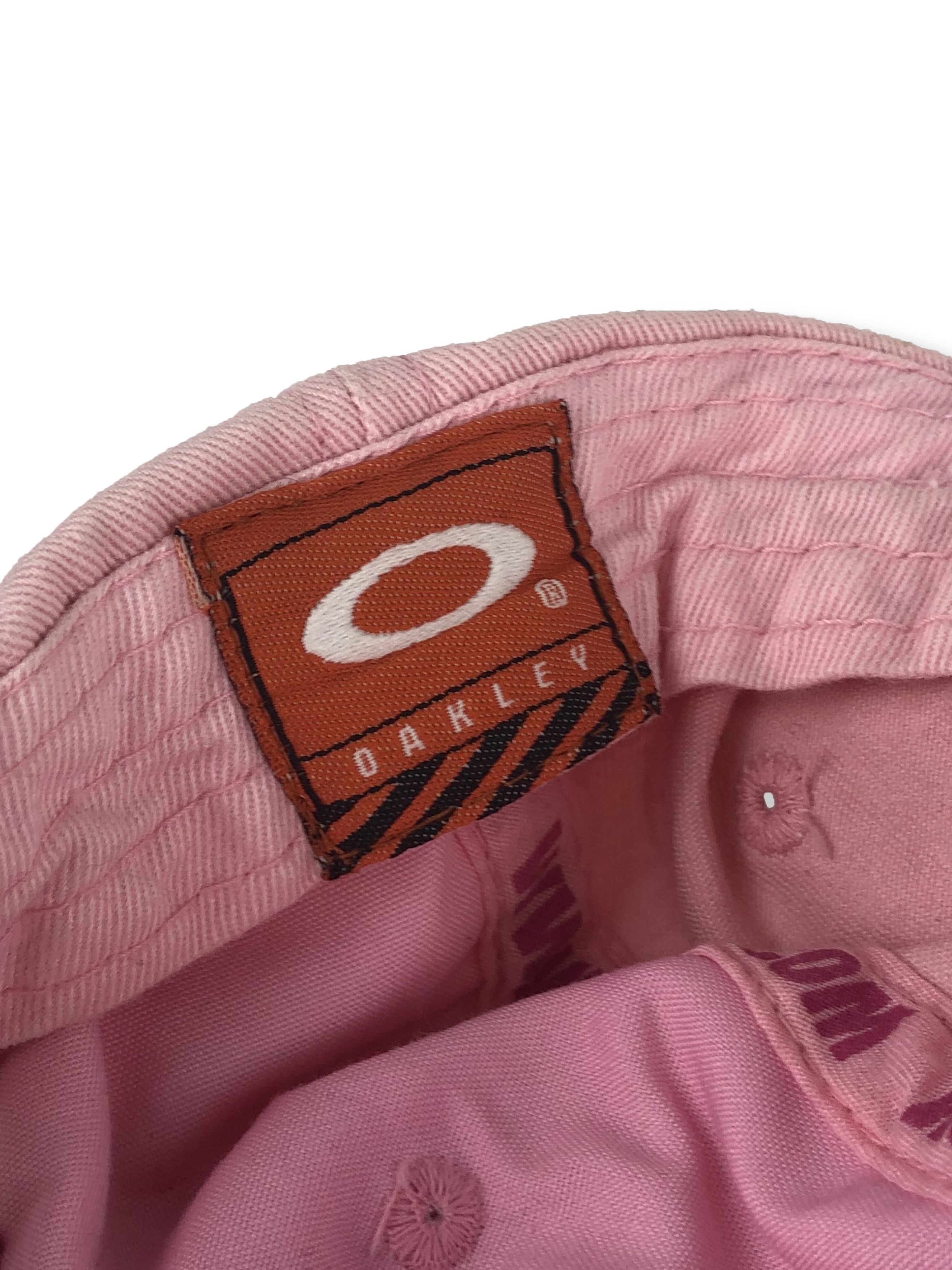 Hat Club Vintage OAKLEY Pink 5 Panel Cap Y2K M111 Size ONE SIZE - 7 Thumbnail