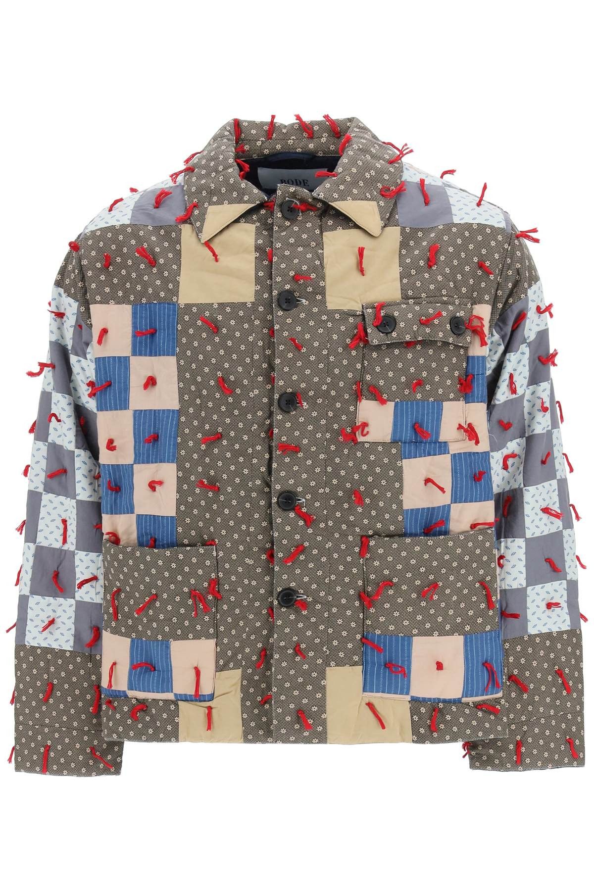 image of Bode Patchwork Workwear Jacket in Mixed Colours, Men's (Size 2XL)