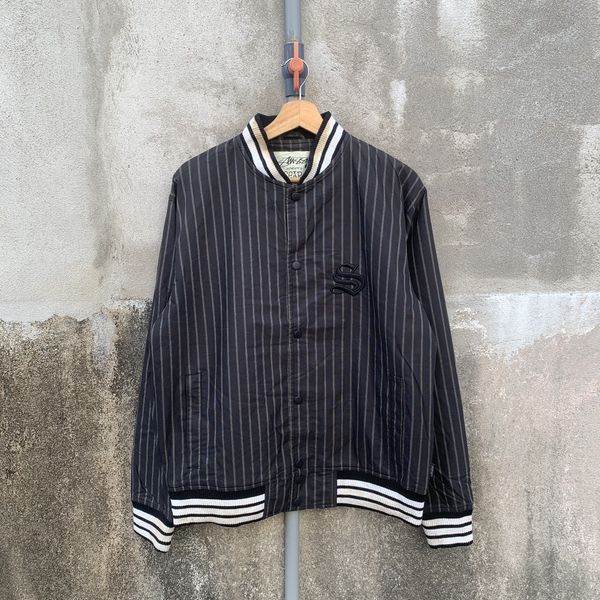 Stussy Stussy Authentic Gear Striped Varsity Jacket | Grailed