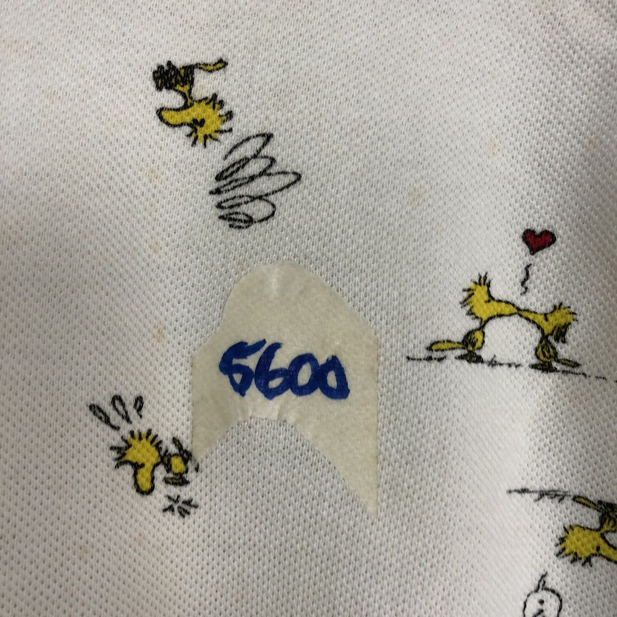 Peanuts × Vintage Peanuts fullprint White Collar Shirt #5600 Size M / US 6-8 / IT 42-44 - 10 Thumbnail