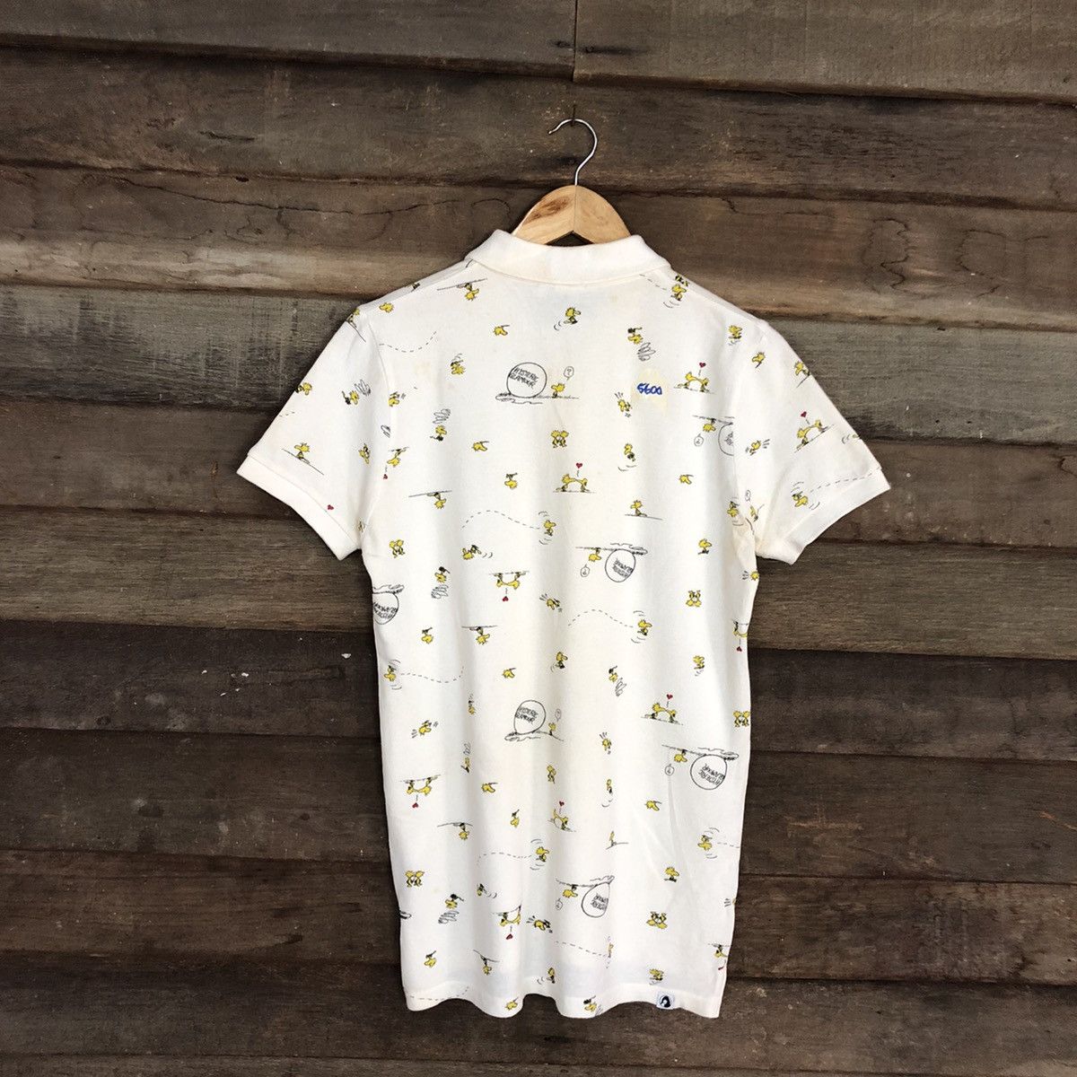 Peanuts × Vintage Peanuts fullprint White Collar Shirt #5600 Size M / US 6-8 / IT 42-44 - 9 Thumbnail