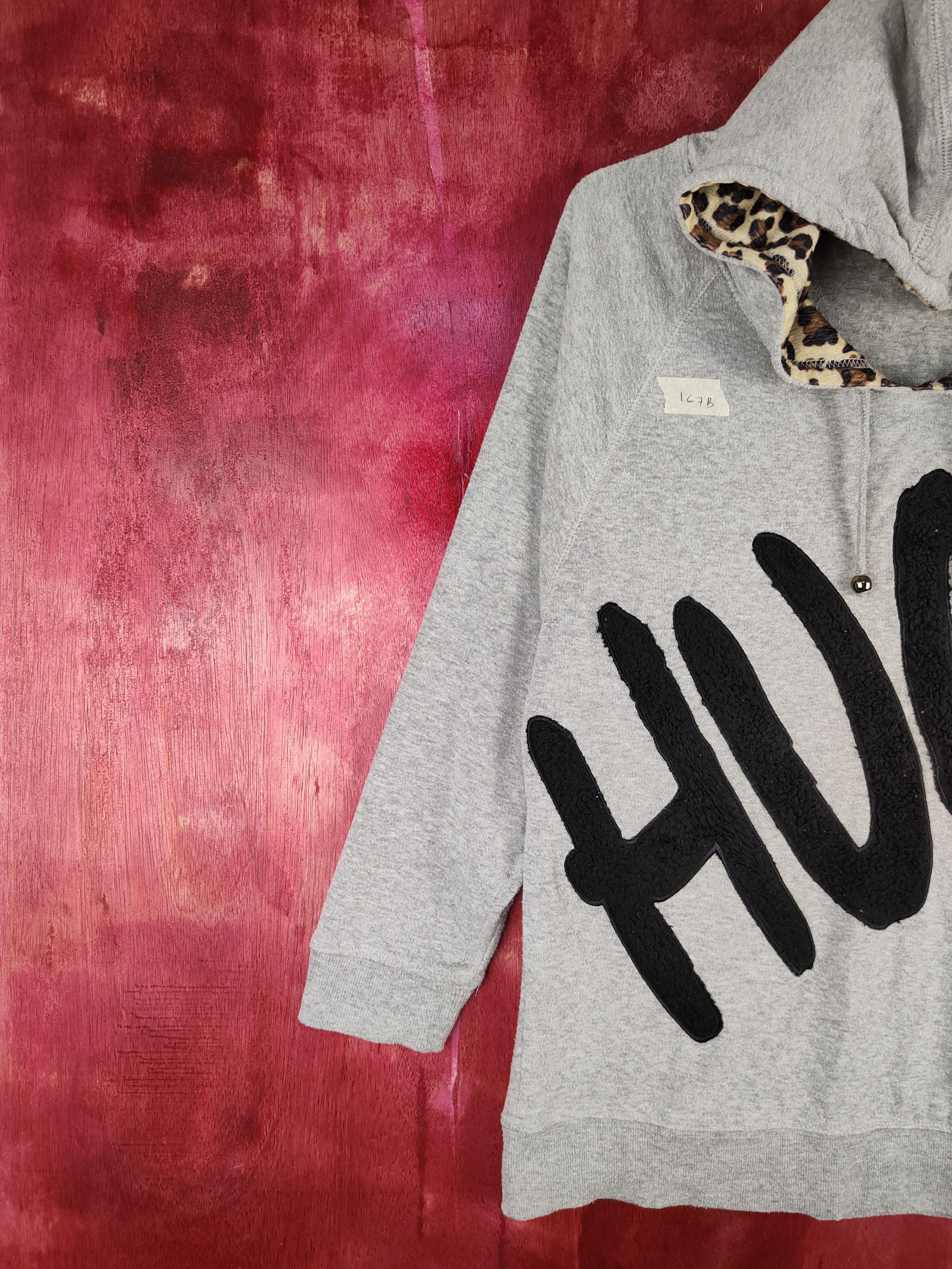 City Streets × Japanese Brand Galyge Gray Hug Hoodie Sweatshirt hoodie leopard #167B Size L / US 10 / IT 46 - 4 Thumbnail