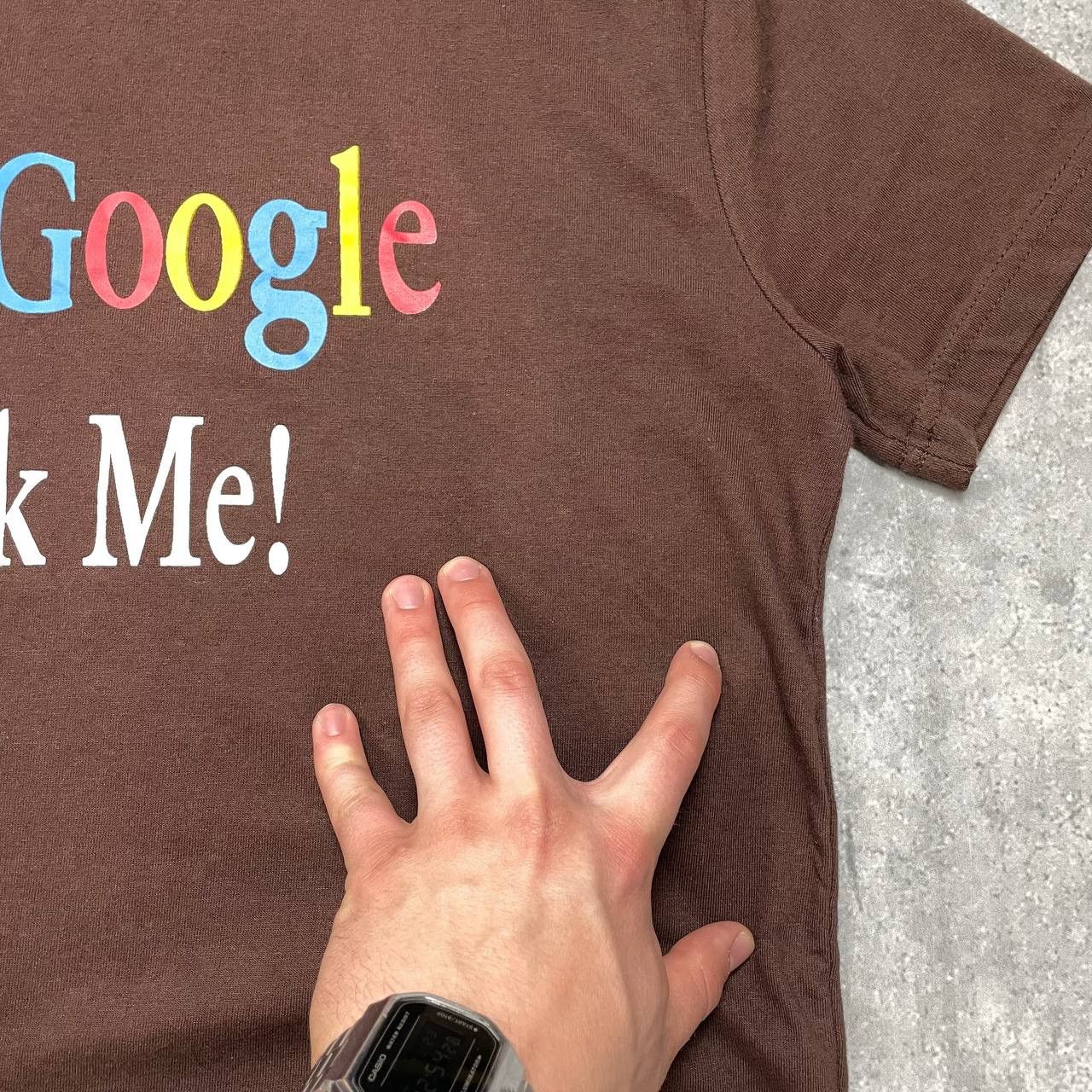 Other Vintage Y2K Fuck Google Ask Me Humor T Shirt Brown Size US M / EU 48-50 / 2 - 11 Thumbnail
