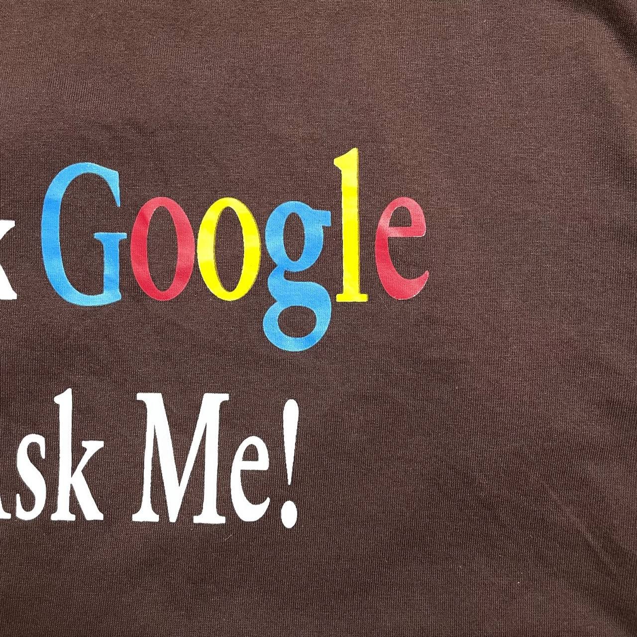 Other Vintage Y2K Fuck Google Ask Me Humor T Shirt Brown Size US M / EU 48-50 / 2 - 5 Thumbnail