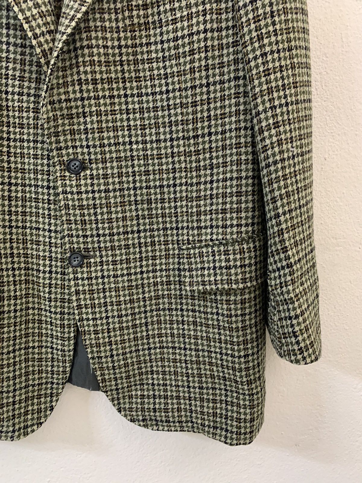 Burberry Vintage 80s Burberrys Plaid Wool Blazer Jacket Size US M / EU 48-50 / 2 - 2 Thumbnail