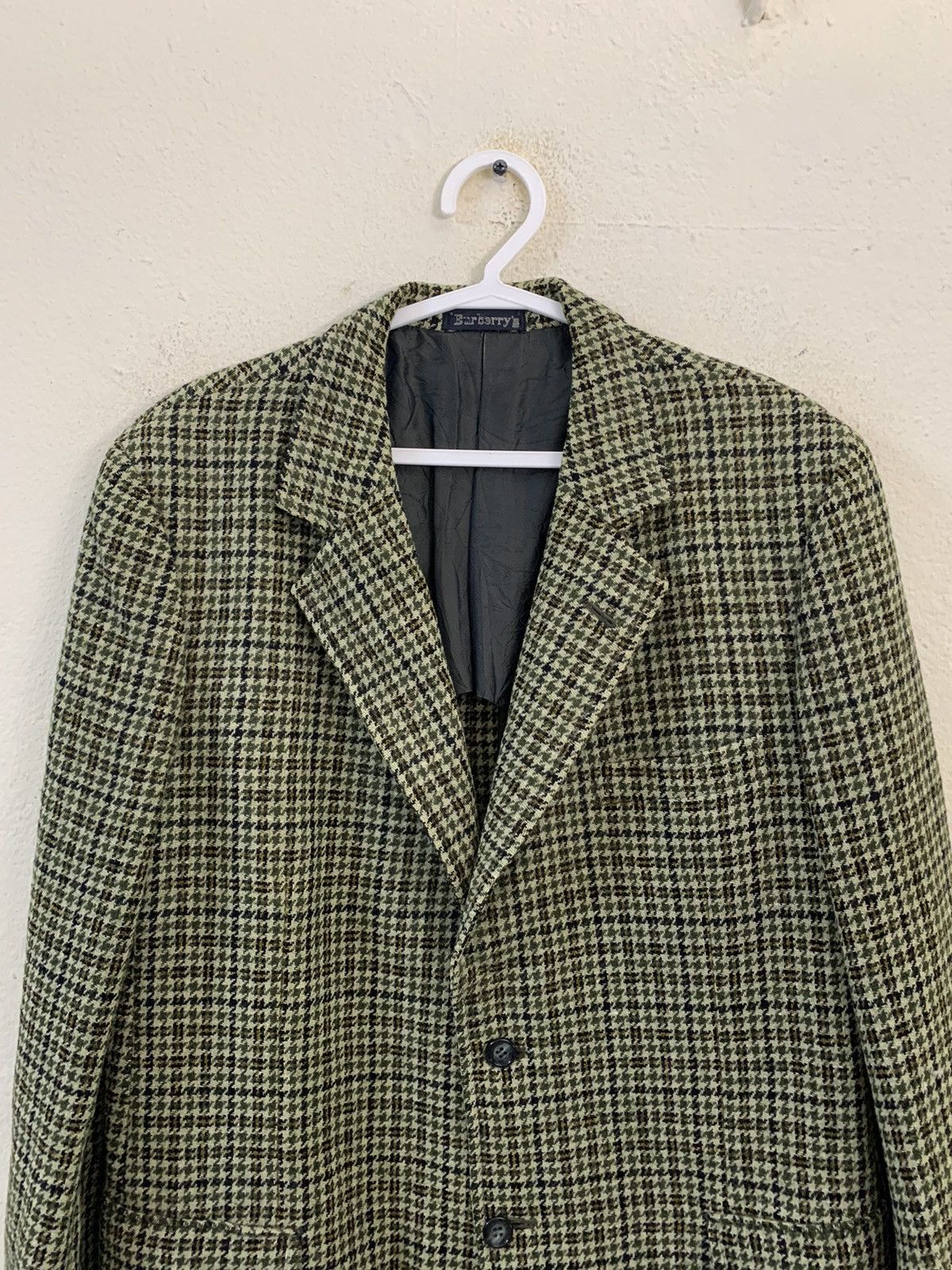Burberry Vintage 80s Burberrys Plaid Wool Blazer Jacket Size US M / EU 48-50 / 2 - 4 Thumbnail