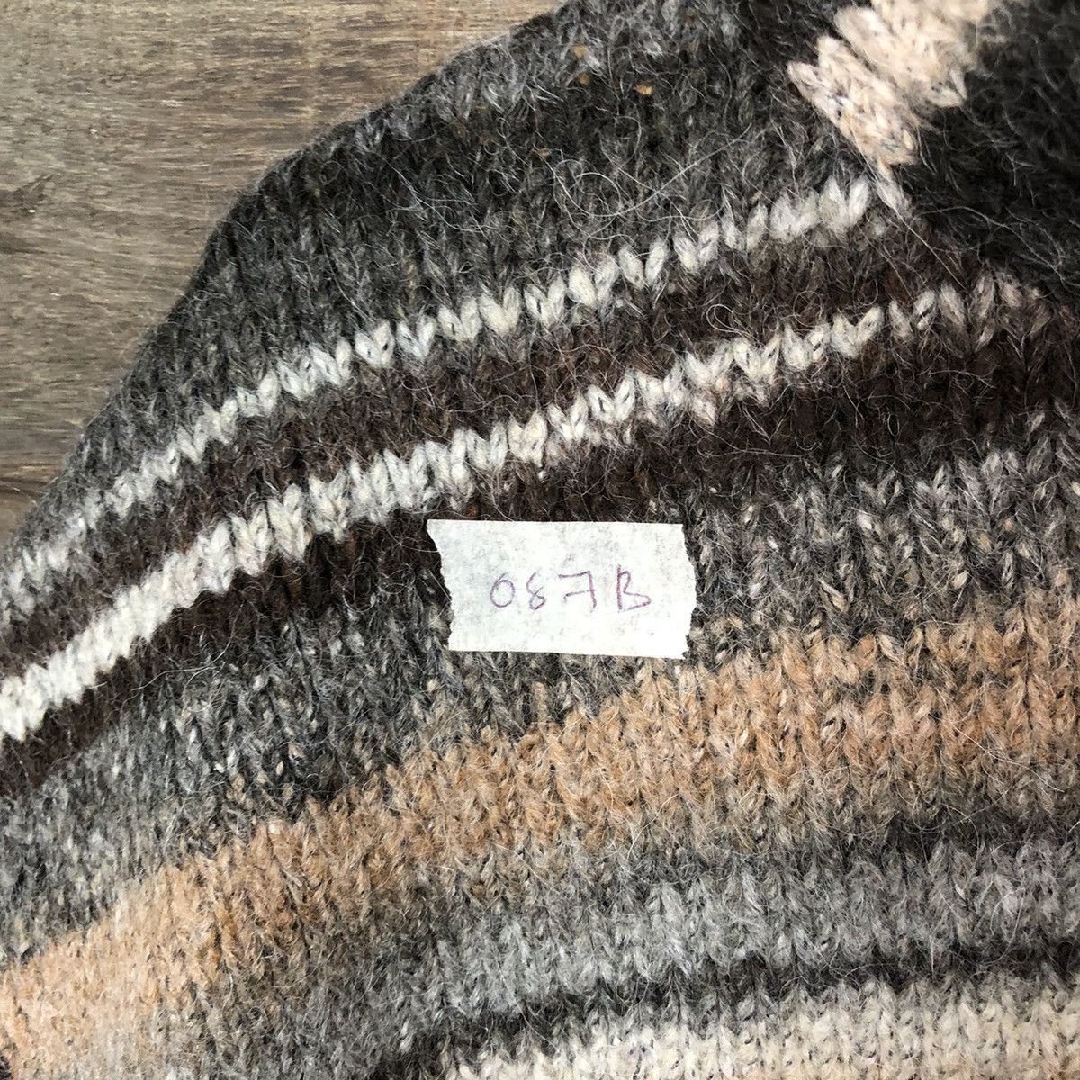 Homespun Knitwear × Japanese Brand × OVER THE STRiPES Donnez Mei Knitwear mohair japan stripe #087B Size US M / EU 48-50 / 2 - 6 Thumbnail