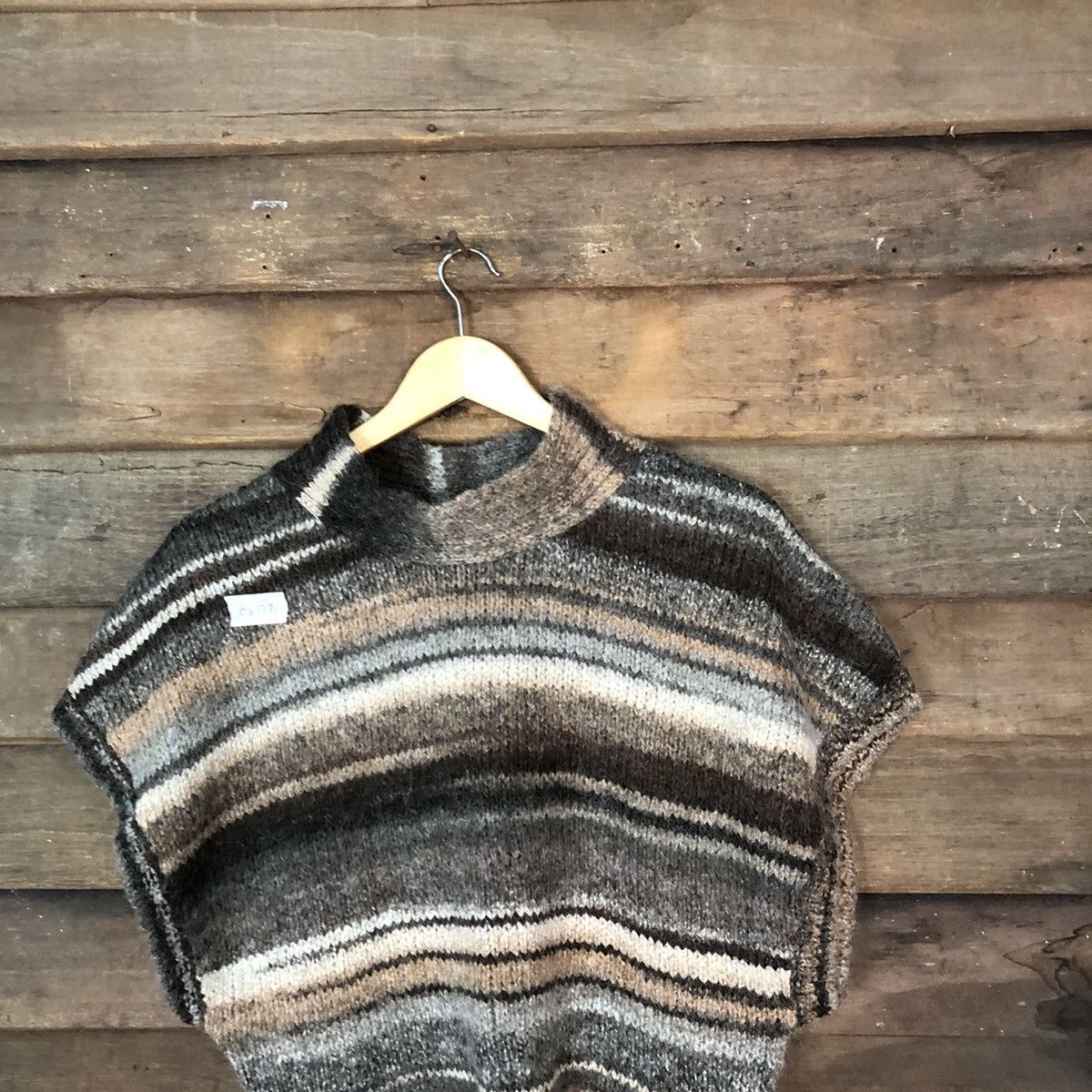 Homespun Knitwear × Japanese Brand × OVER THE STRiPES Donnez Mei Knitwear mohair japan stripe #087B Size US M / EU 48-50 / 2 - 2 Thumbnail