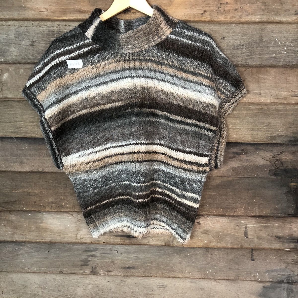 Homespun Knitwear × Japanese Brand × OVER THE STRiPES Donnez Mei Knitwear mohair japan stripe #087B Size US M / EU 48-50 / 2 - 3 Thumbnail