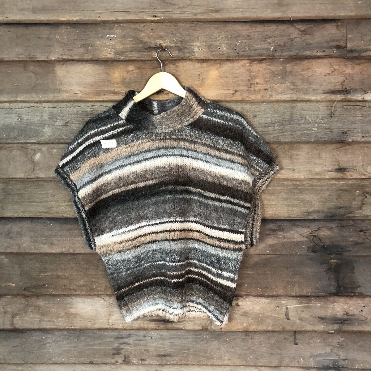 Homespun Knitwear × Japanese Brand × OVER THE STRiPES Donnez Mei Knitwear mohair japan stripe #087B Size US M / EU 48-50 / 2 - 1 Thumbnail