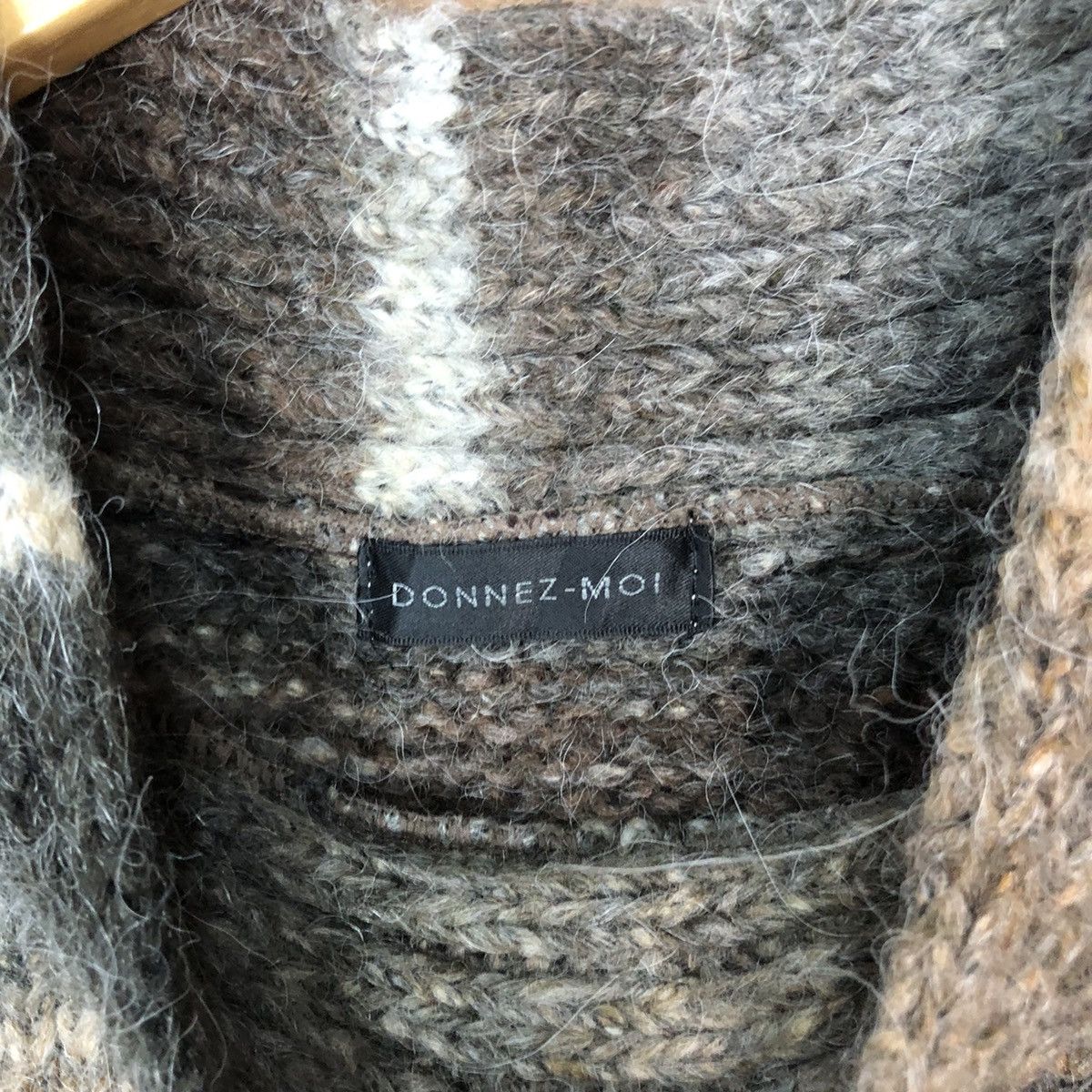 Homespun Knitwear × Japanese Brand × OVER THE STRiPES Donnez Mei Knitwear mohair japan stripe #087B Size US M / EU 48-50 / 2 - 7 Thumbnail