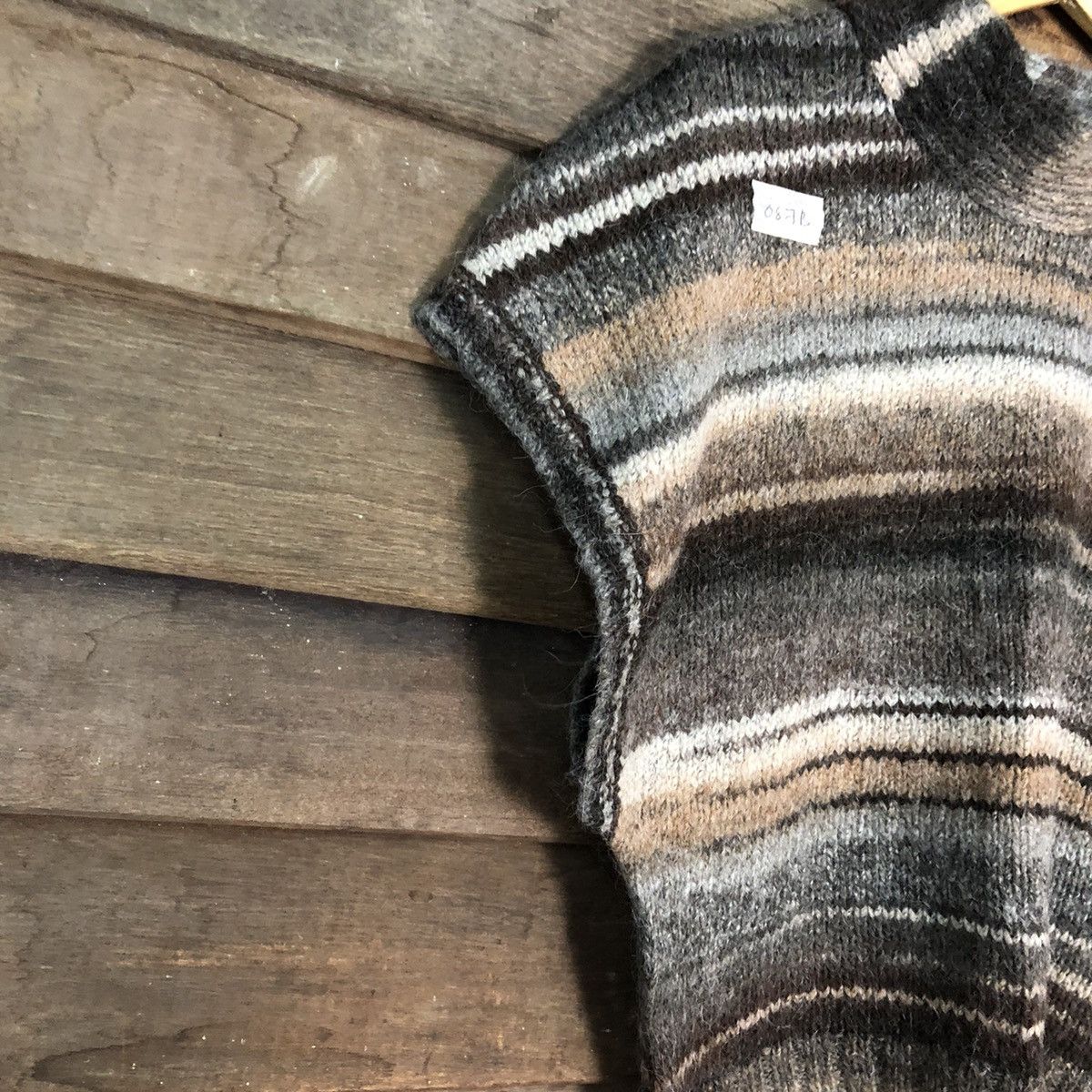 Homespun Knitwear × Japanese Brand × OVER THE STRiPES Donnez Mei Knitwear mohair japan stripe #087B Size US M / EU 48-50 / 2 - 4 Thumbnail