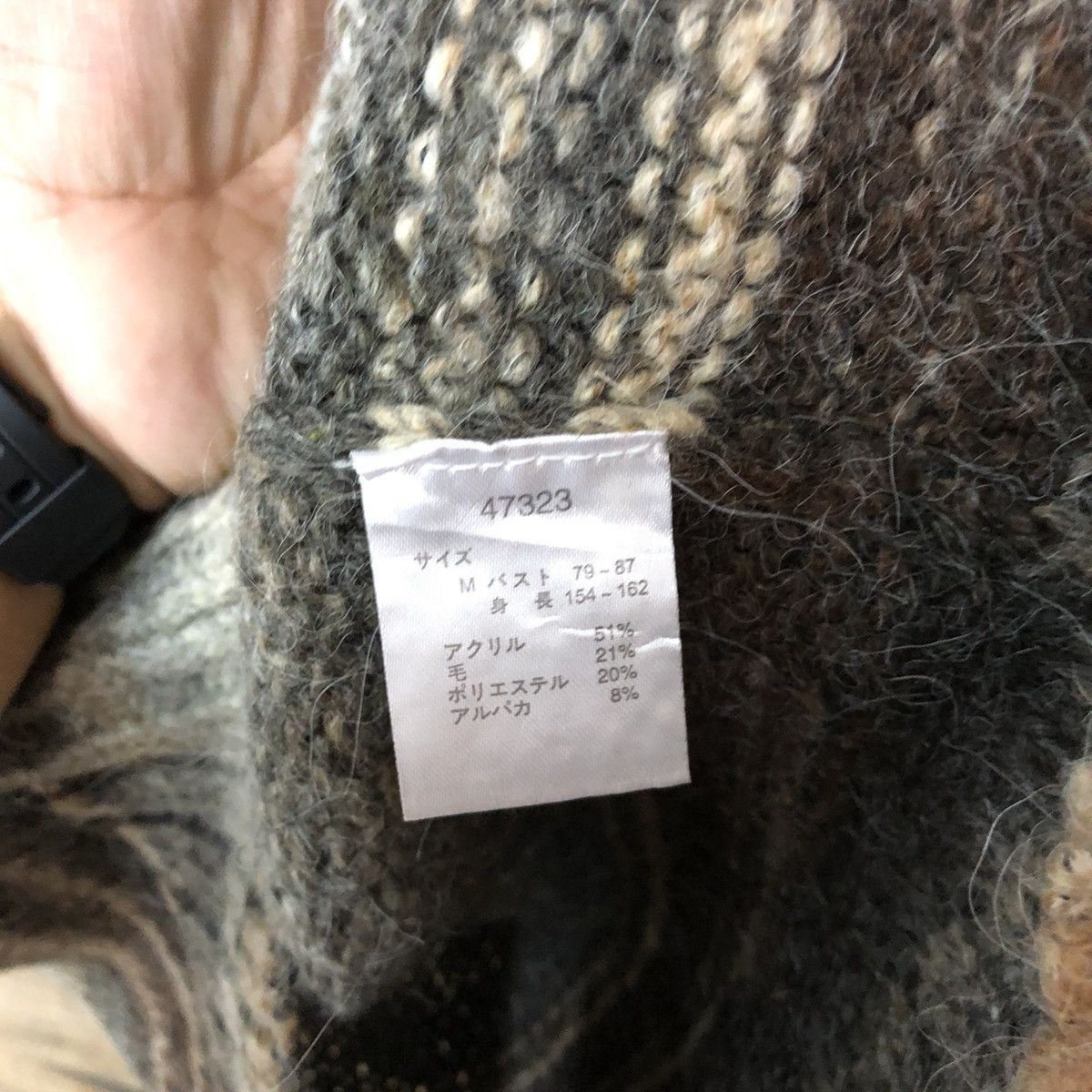 Homespun Knitwear × Japanese Brand × OVER THE STRiPES Donnez Mei Knitwear mohair japan stripe #087B Size US M / EU 48-50 / 2 - 8 Thumbnail