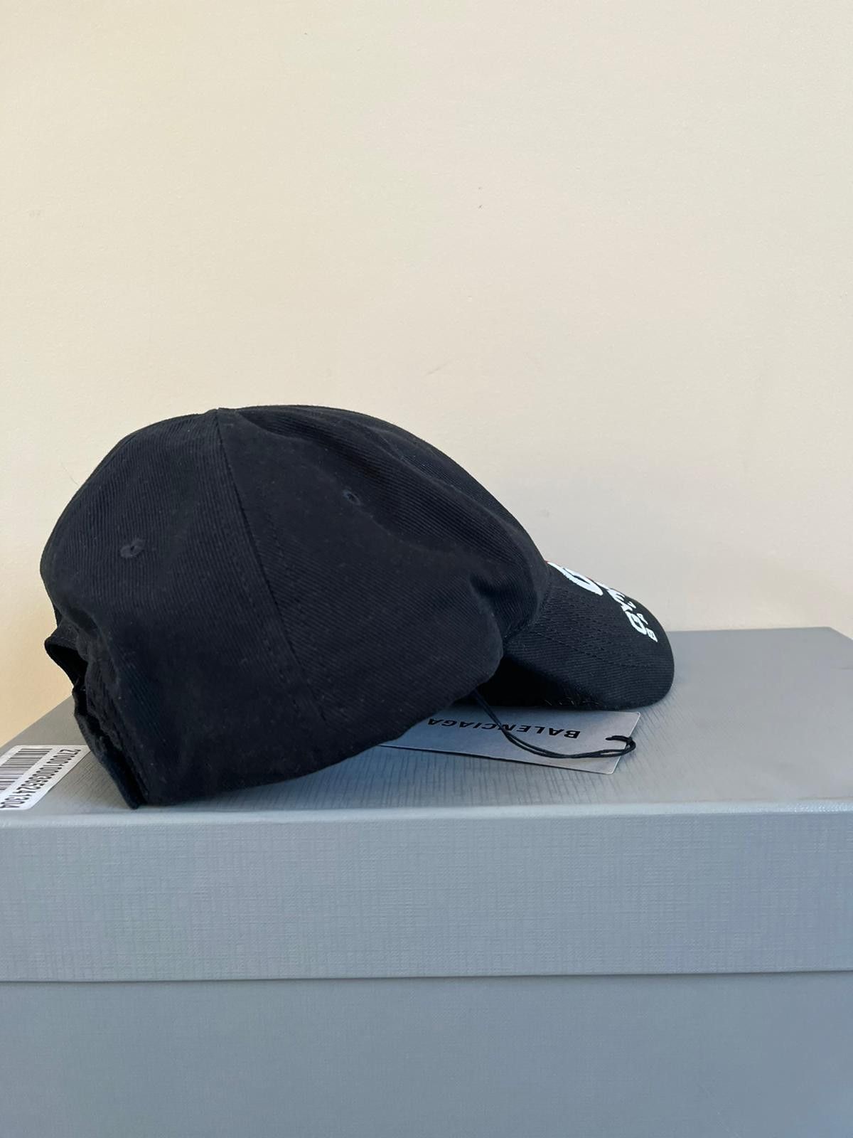Balenciaga Gym Wear Logo Hat in Black Size ONE SIZE - 7 Thumbnail