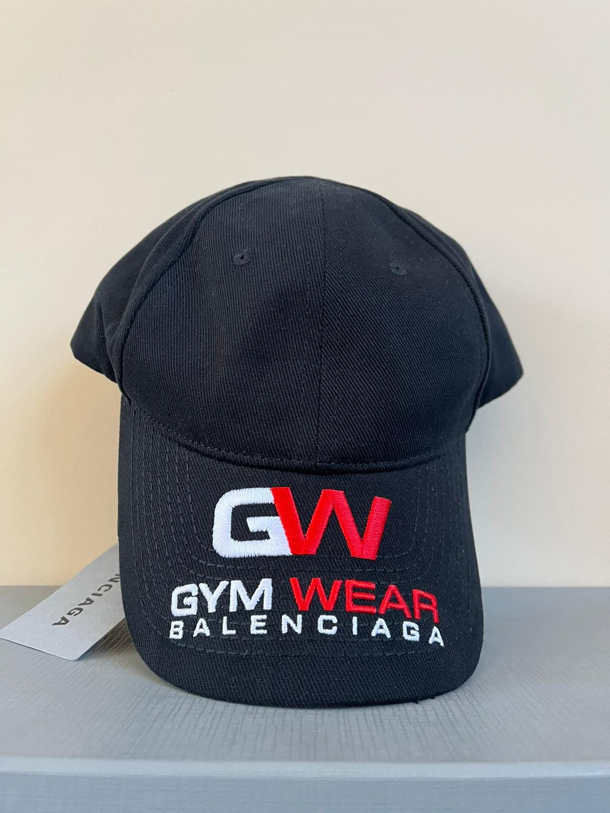 Balenciaga Gym Wear Logo Hat in Black Size ONE SIZE - 2 Thumbnail